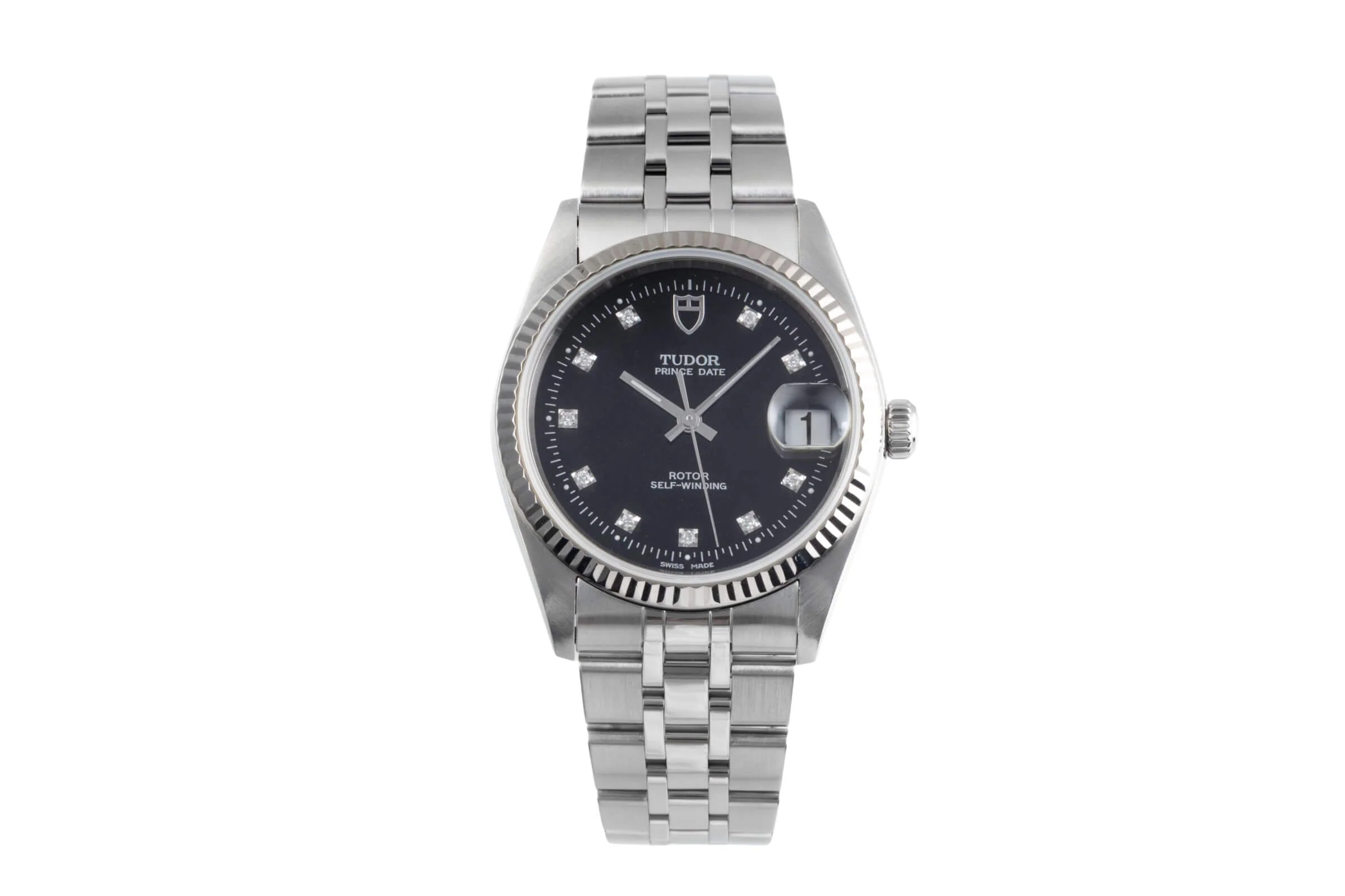 Tudor Prince Date steel / white gold automatic men's watch 74034  [2500401] - Image 5