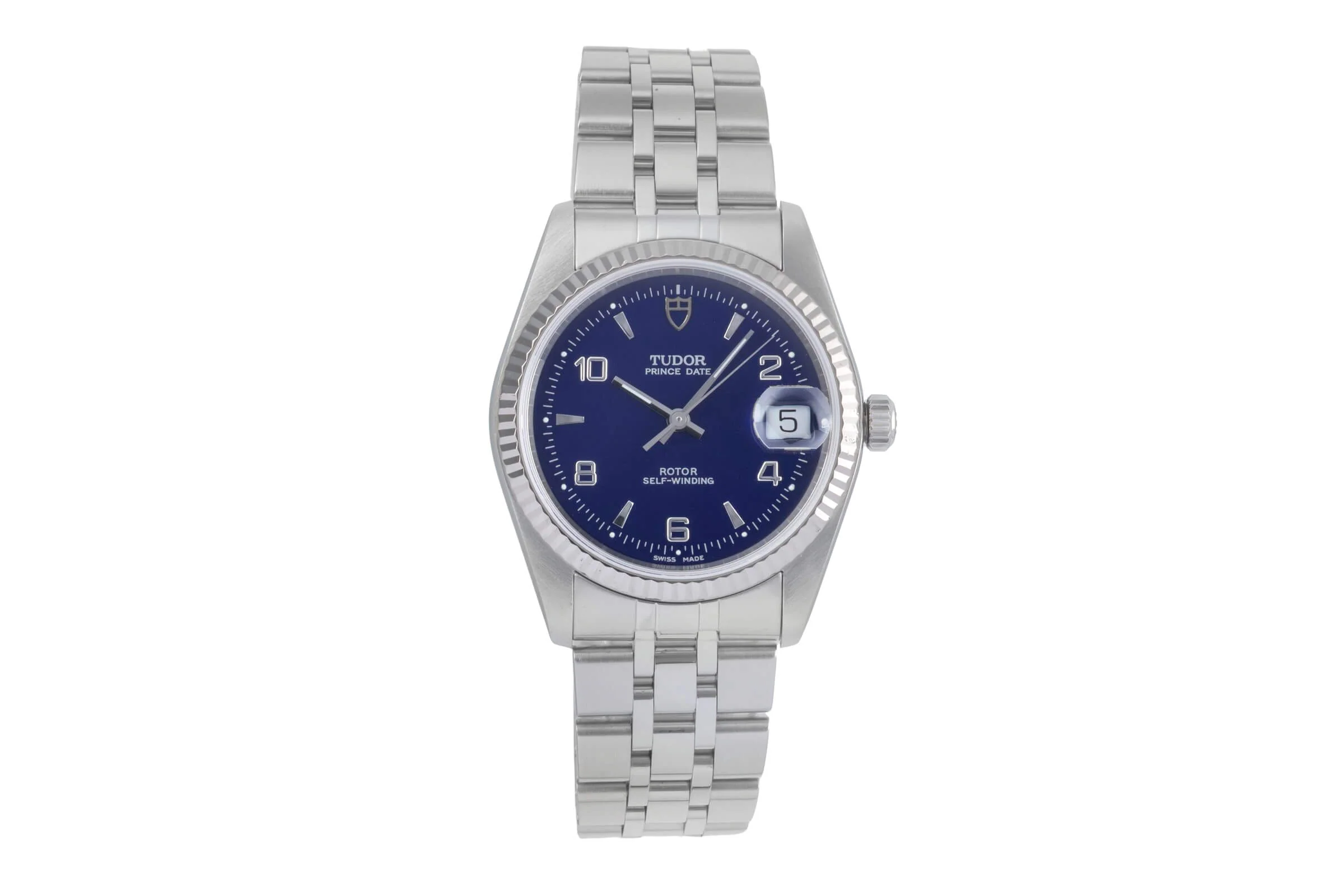 Tudor Prince Date steel / white gold automatic men's watch 74034  [2500404] - Image 5