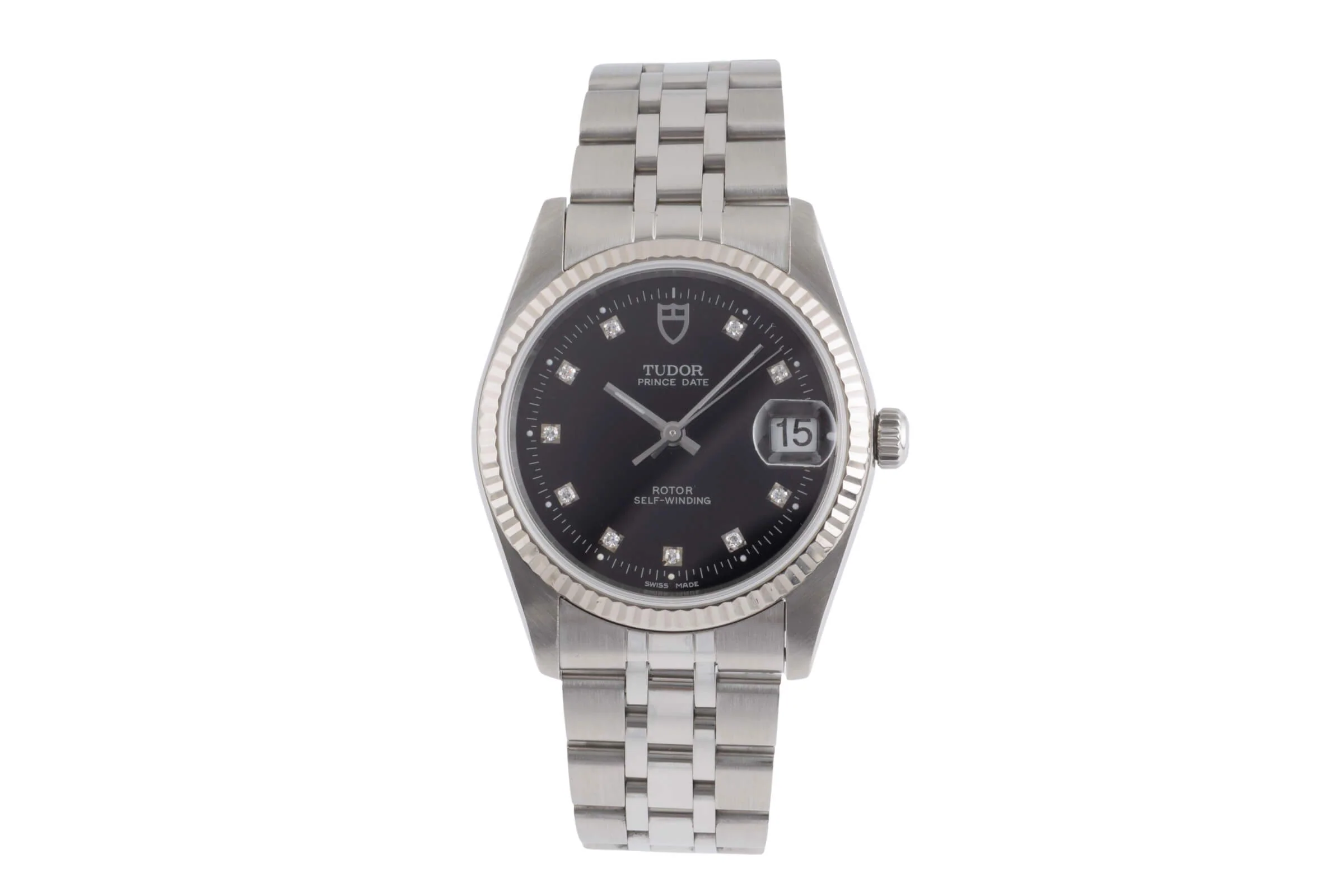 Tudor Prince Date steel / white gold automatic men's watch 74034  [2501237] - Image 5