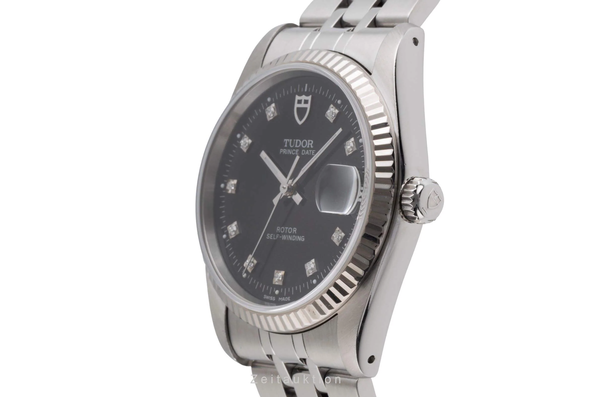 Tudor Prince Date steel / white gold automatic men's watch 74034  [2501237] - Image 7