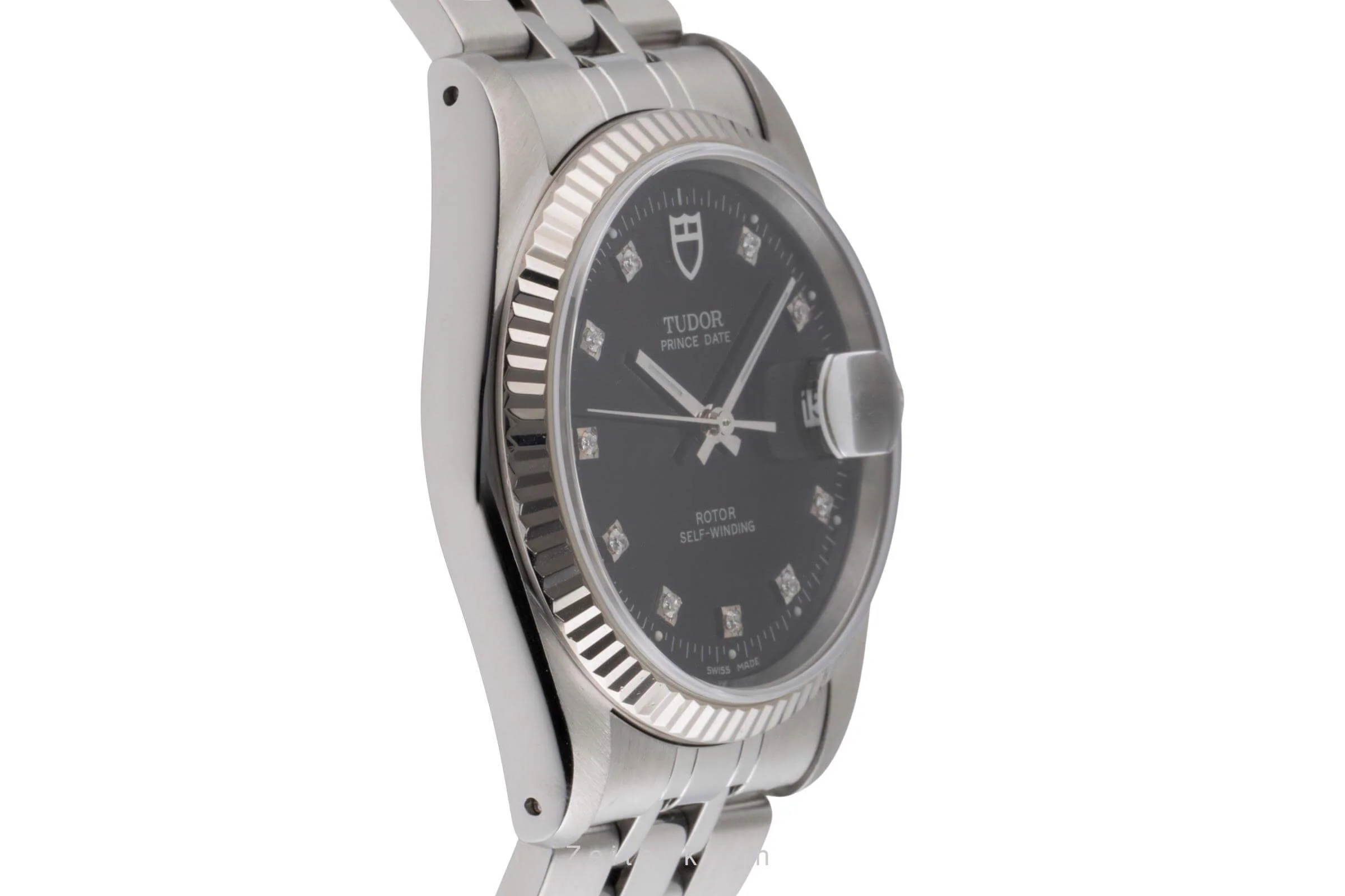 Tudor Prince Date steel / white gold automatic men's watch 74034  [2501237] - Image 8