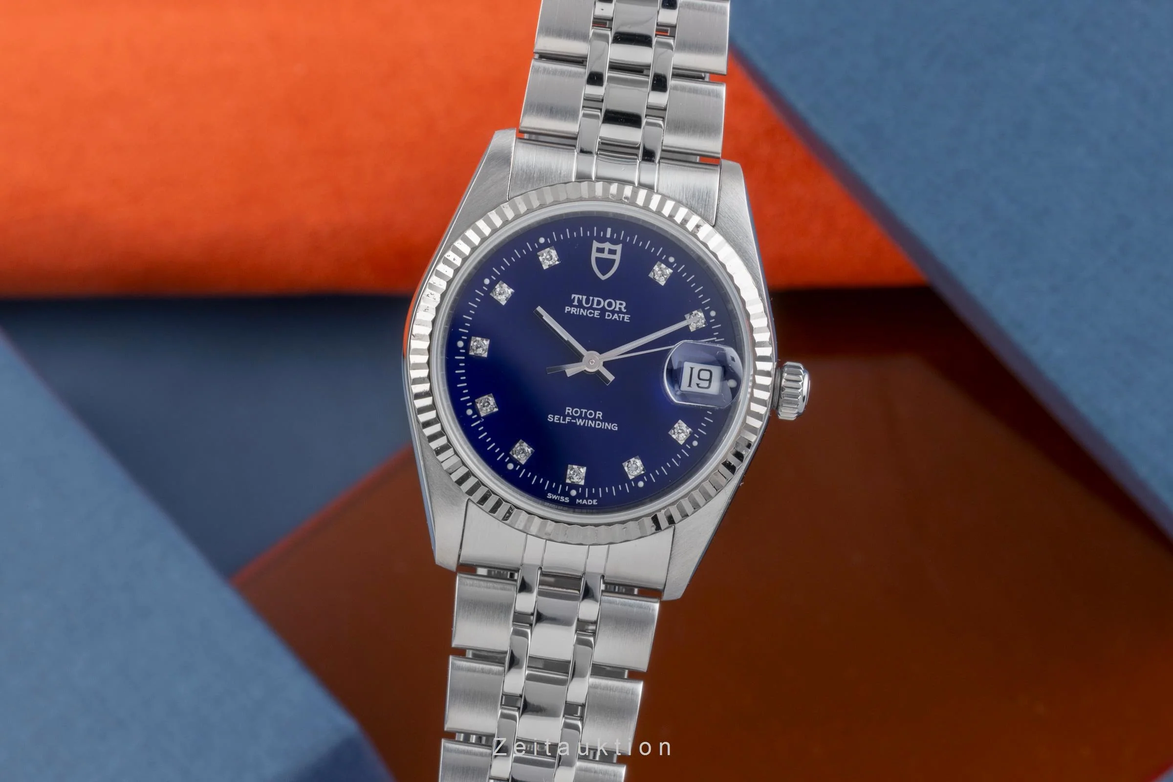 Tudor Prince Date steel / white gold automatic men's watch 74034  [2502609] - Image 2
