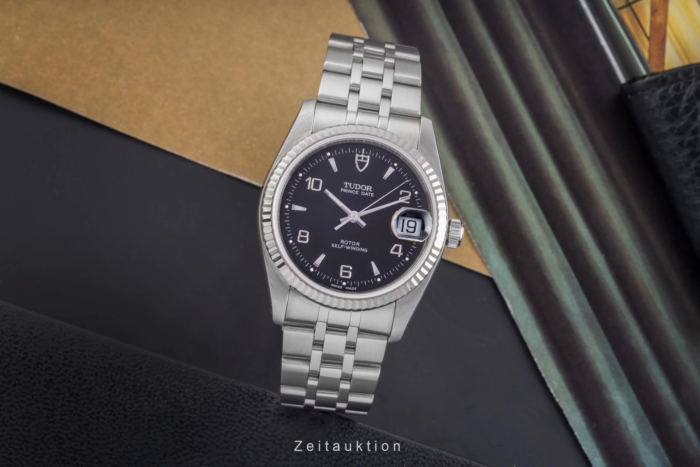 Tudor Prince Date steel / white gold automatic men's watch 74034  [2505499] - Image 4