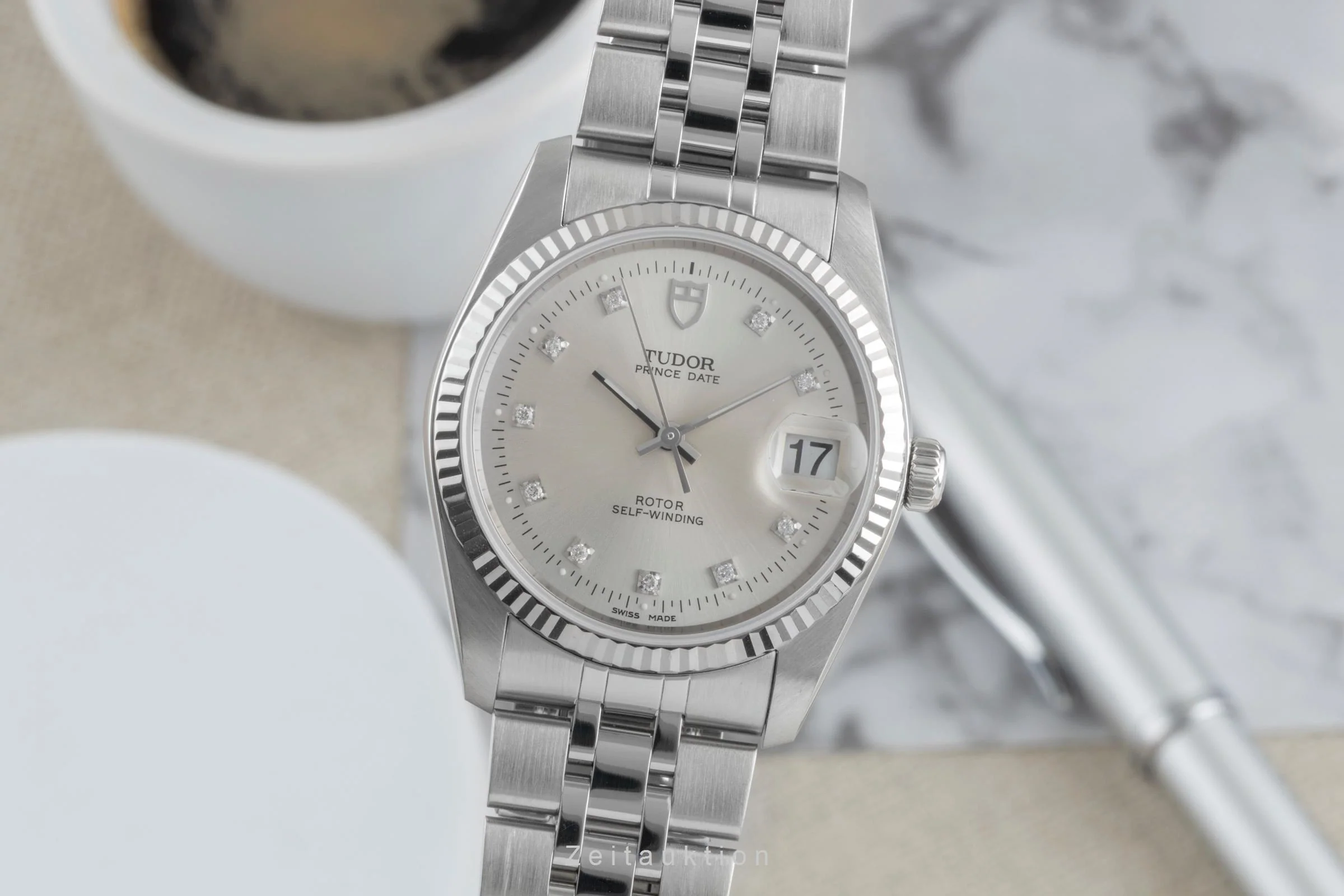 Tudor Prince Date steel / white gold automatic men's watch 74034  [2505500] - Image 2