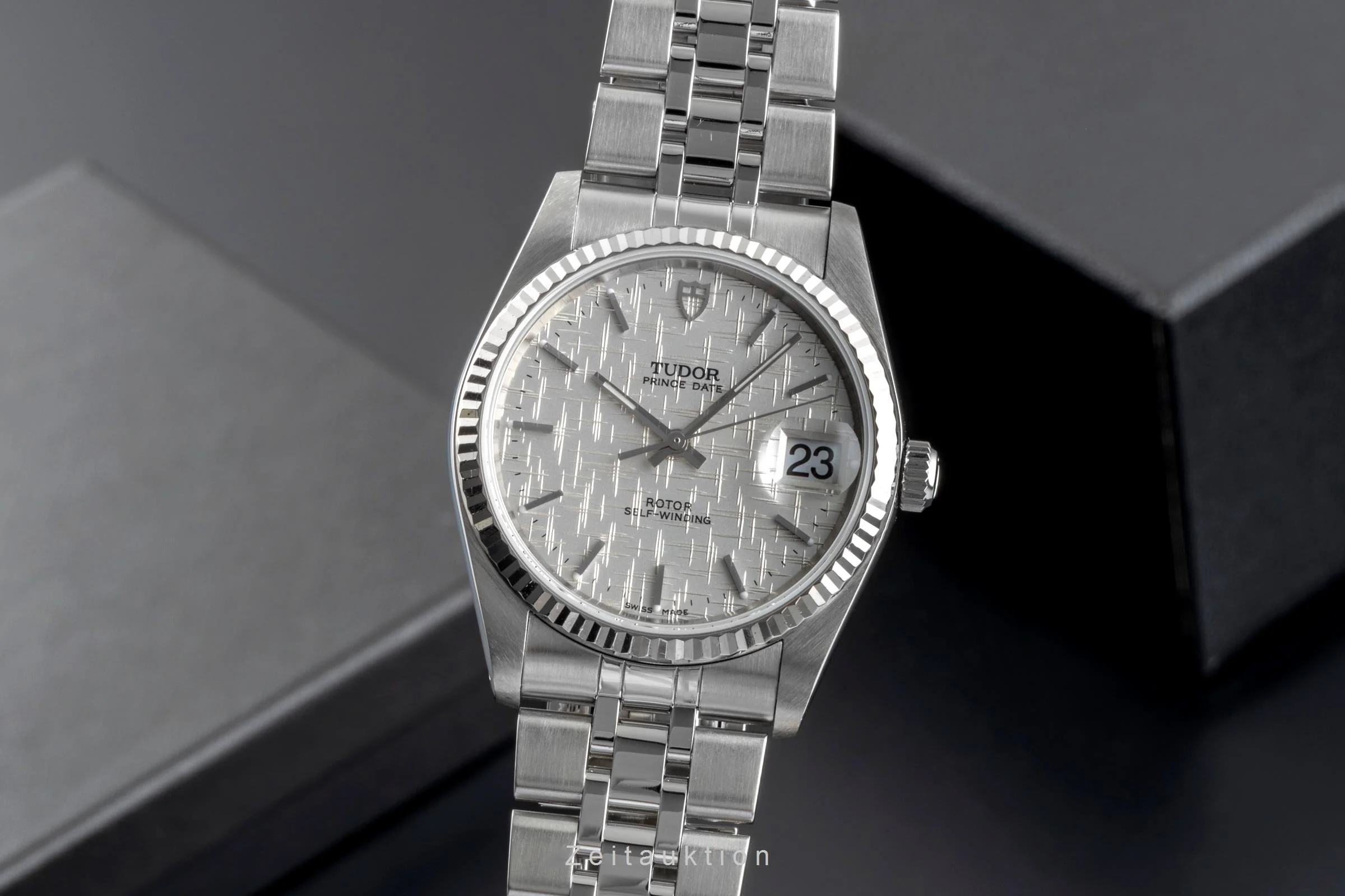 Tudor Prince Date steel / white gold automatic men's watch 74034  [2506235] - Image 2