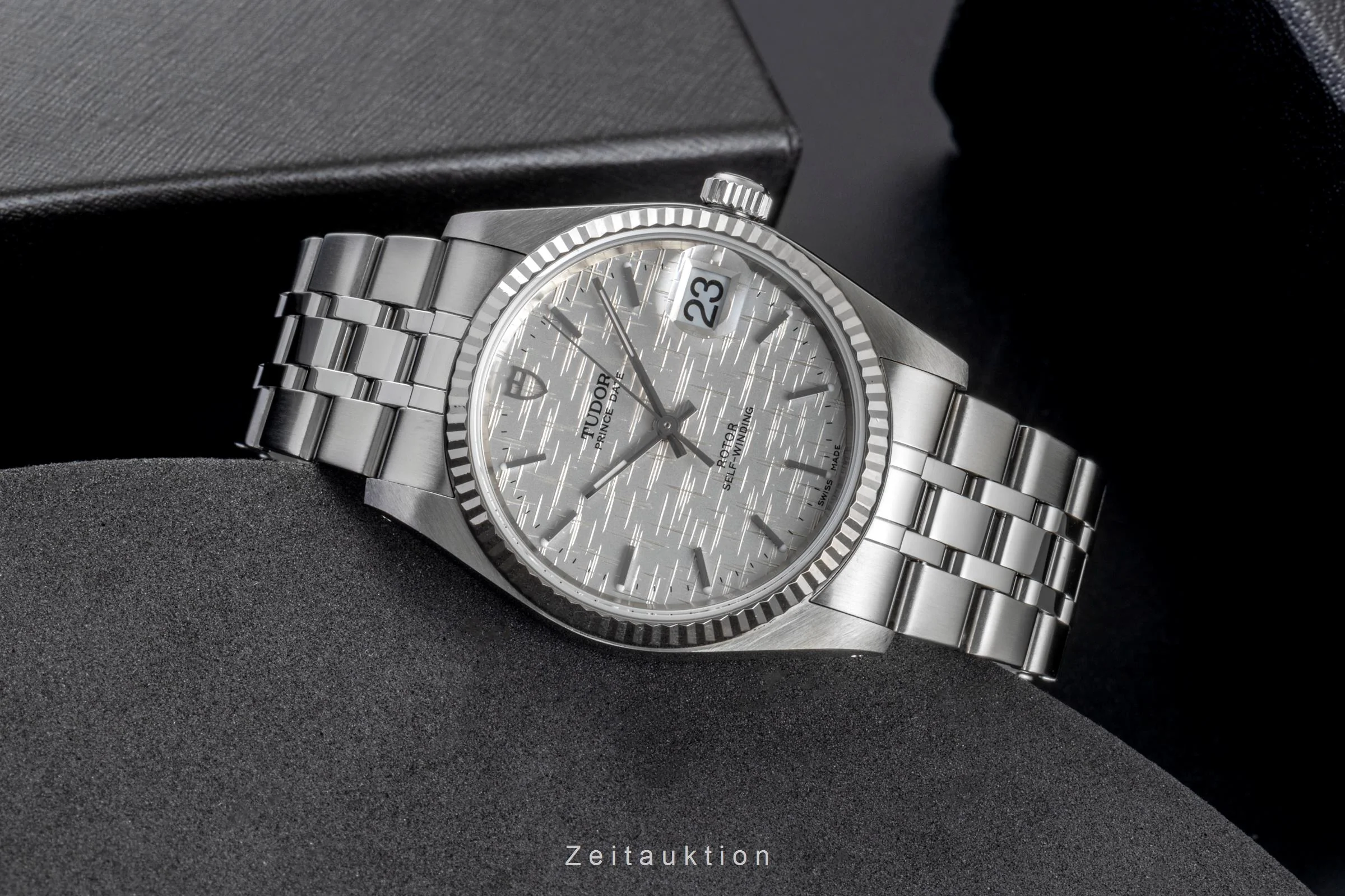 Tudor Prince Date steel / white gold automatic men's watch 74034  [2506235] - Image 3