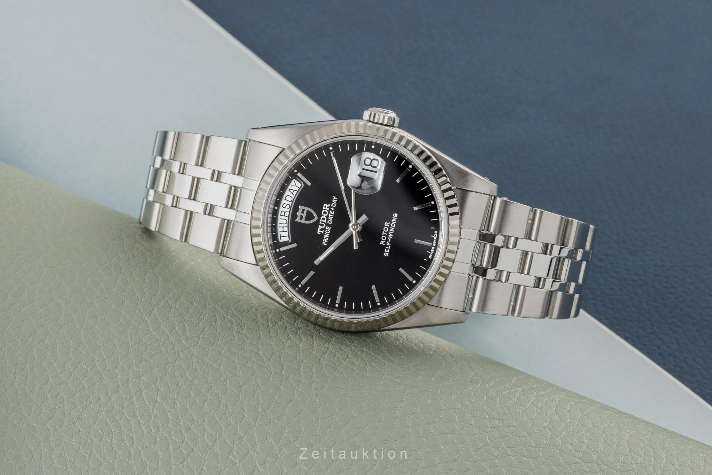 Tudor Prince Date steel / white gold automatic men's watch 76214  [2304806] - Image 2