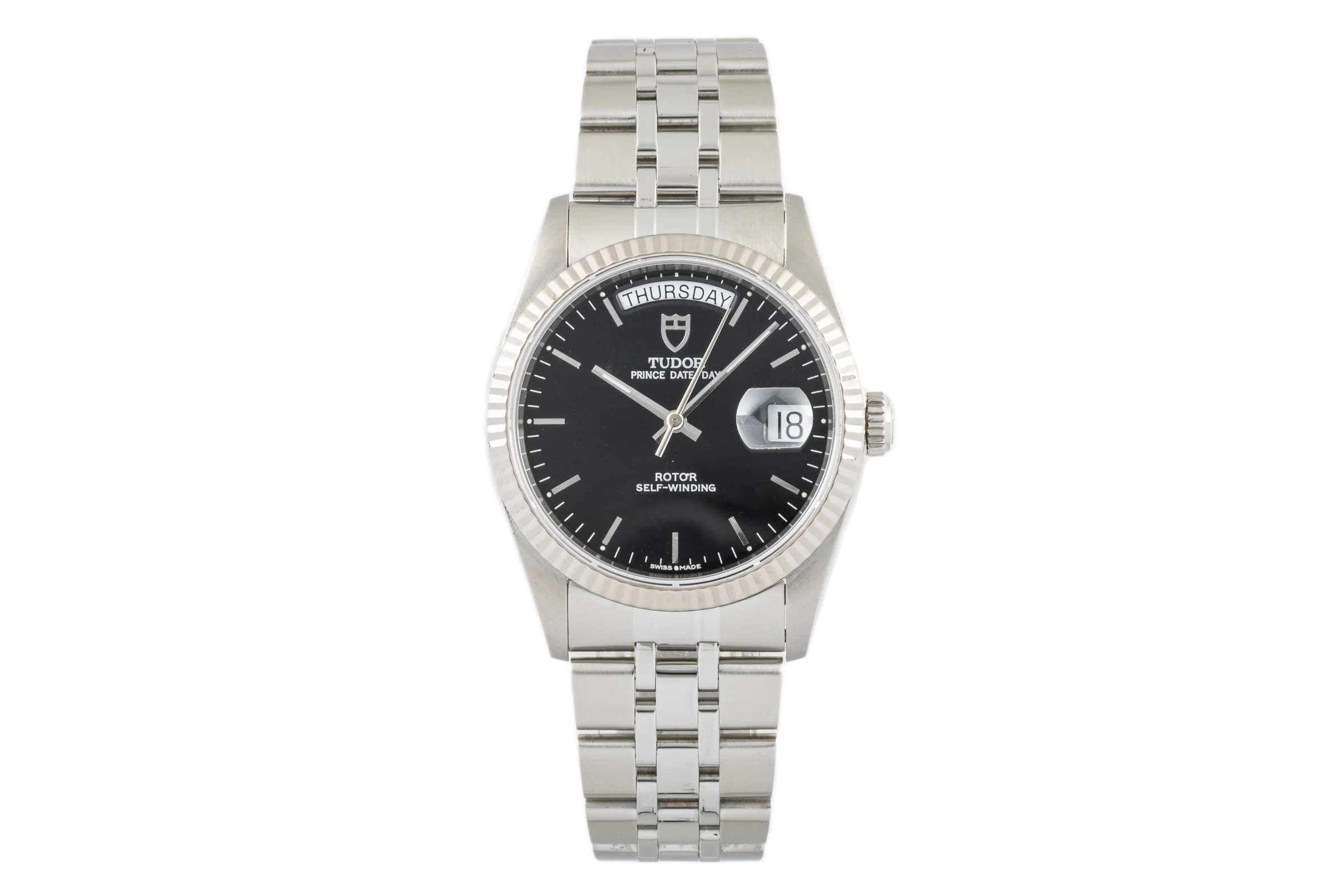 Tudor Prince Date steel / white gold automatic men's watch 76214  [2304806] - Image 4