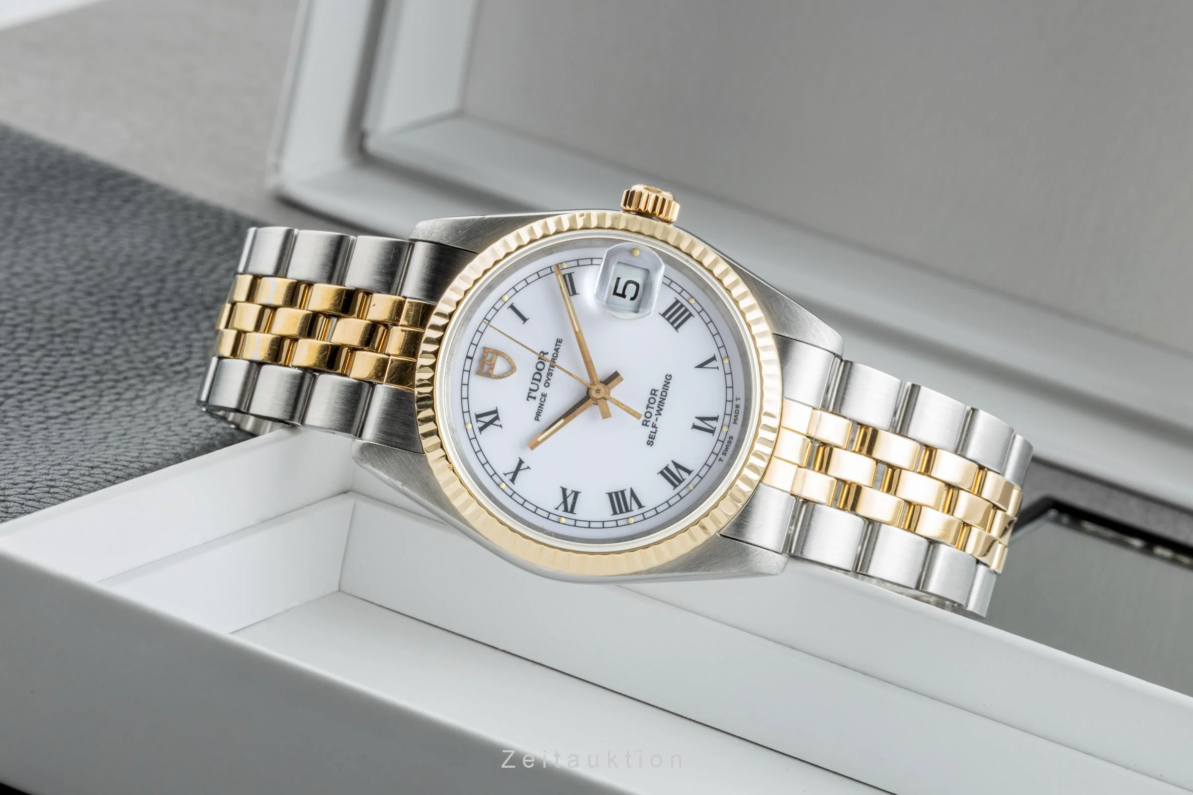 Tudor Prince Oysterdate steel / gold automatic men's watch 74033  [2304720] - Image 2