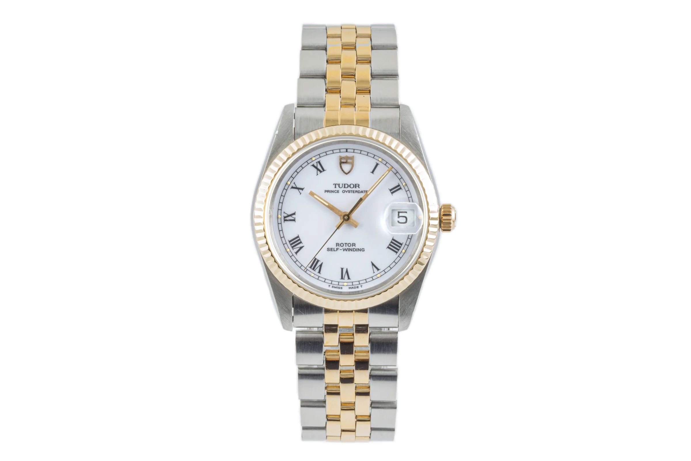 Tudor Prince Oysterdate steel / gold automatic men's watch 74033  [2304720] - Image 4