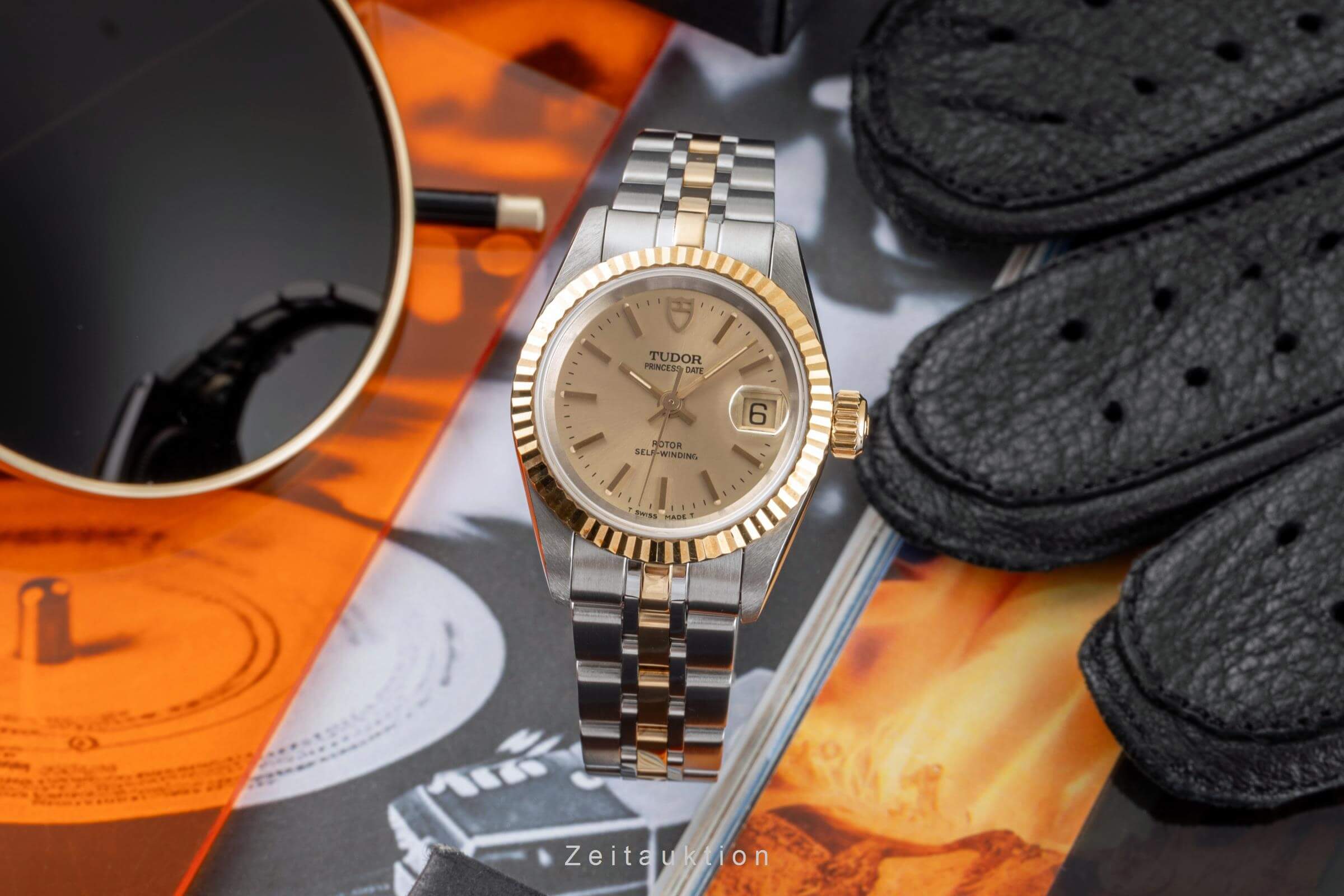 Tudor Princess Date steel / gold automatic women's watch 92413  [2403241] - Image 3