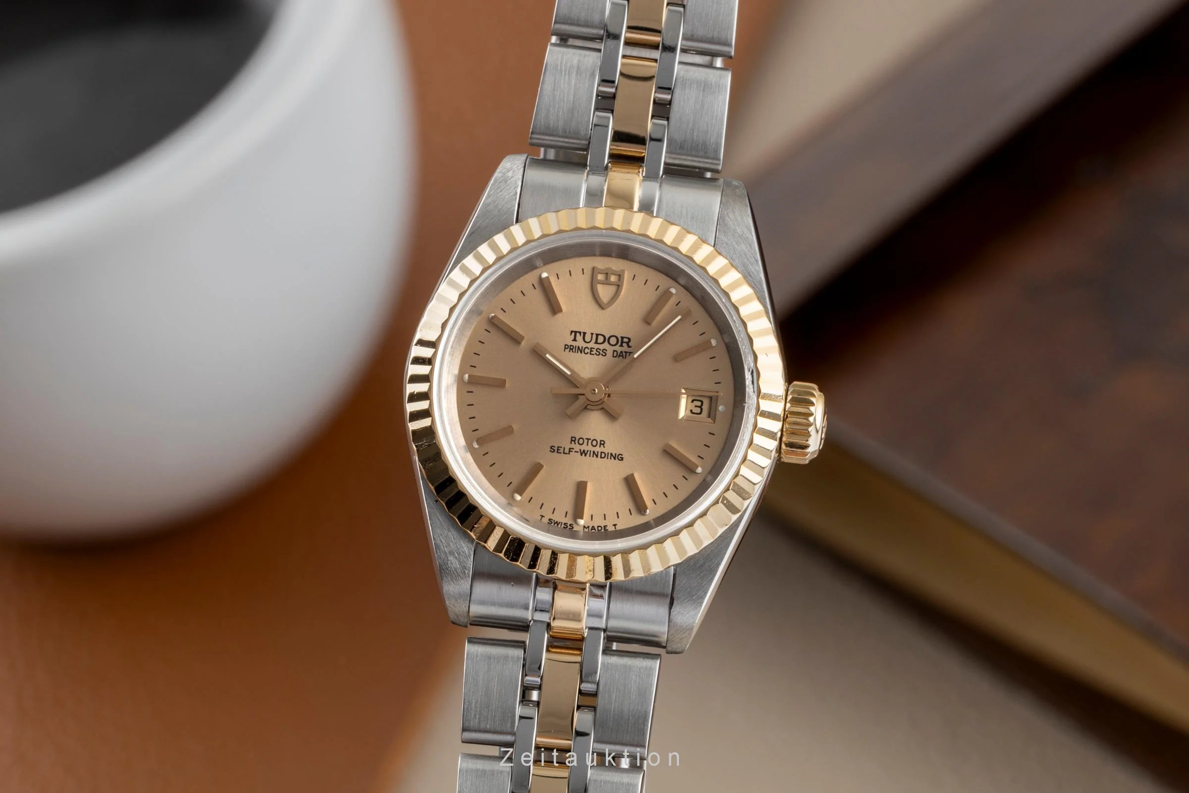 Tudor Princess Date steel / gold automatic women's watch 92413  [2500310] - Image 3