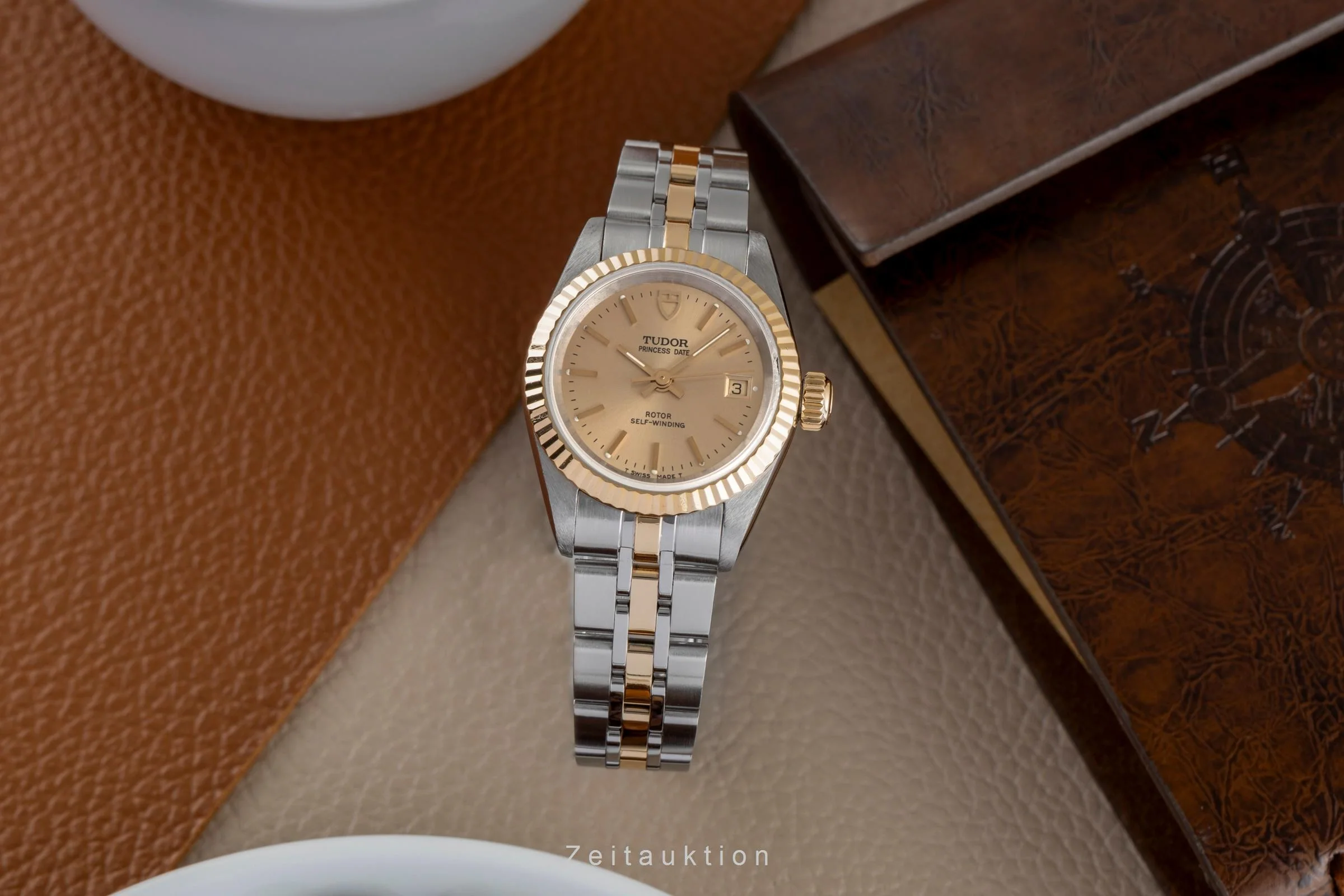 Tudor Princess Date steel / gold automatic women's watch 92413  [2500310] - Image 4