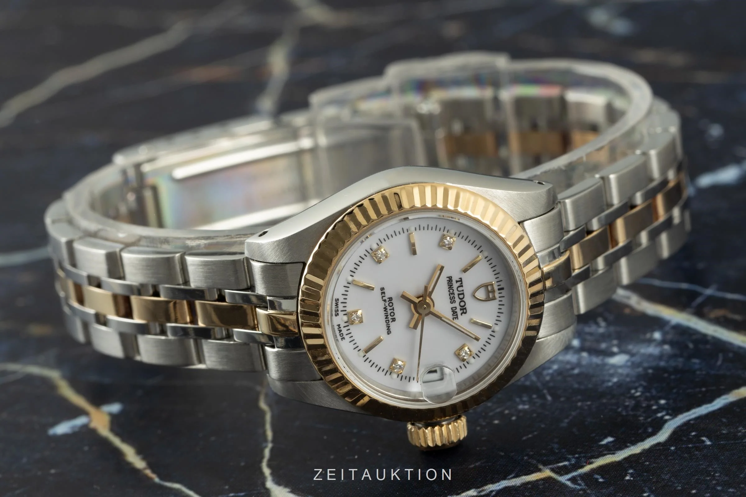 Tudor Princess Date steel / gold automatic women's watch 92513  [2106314] - Image 2