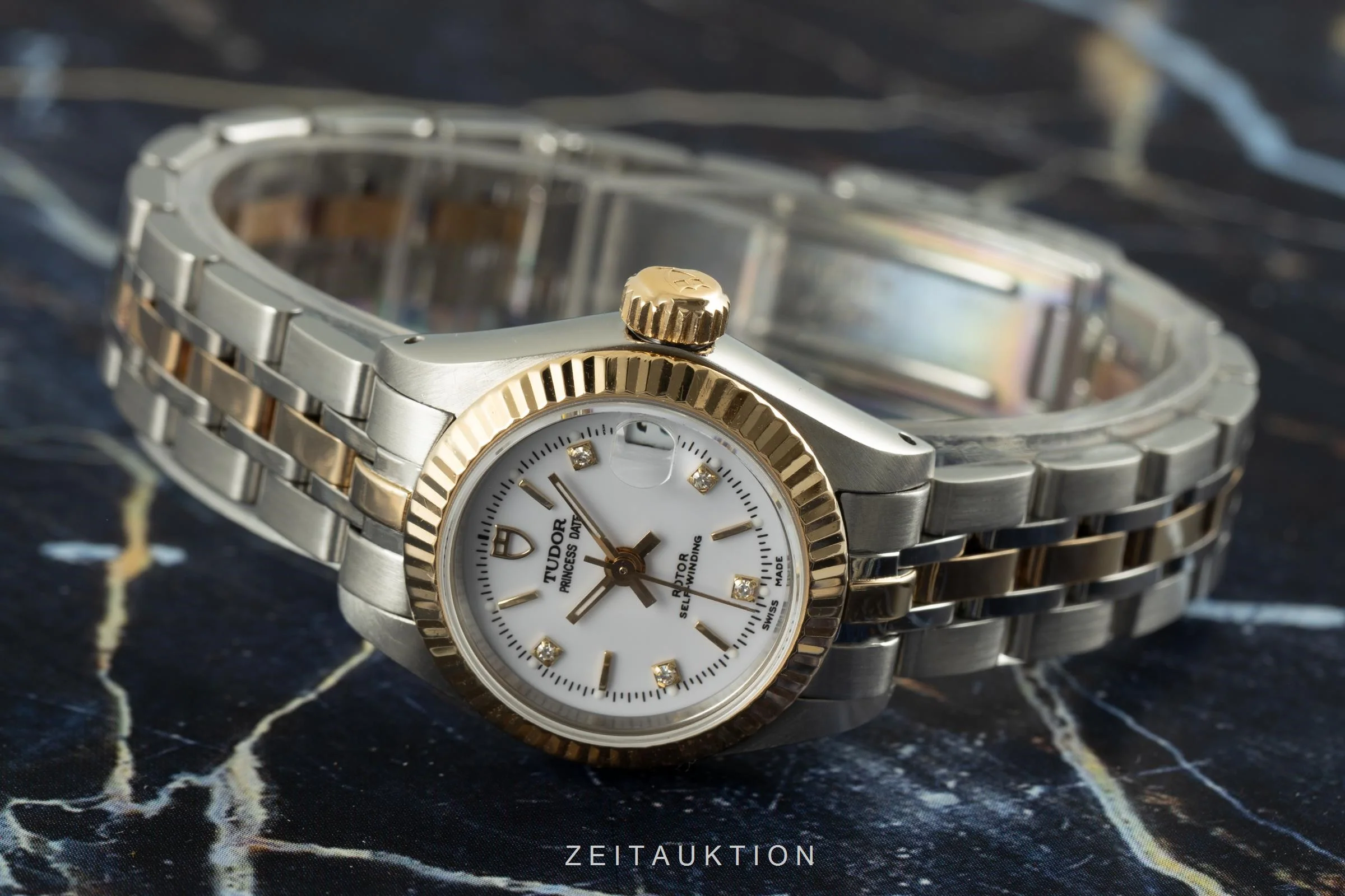 Tudor Princess Date steel / gold automatic women's watch 92513  [2106314] - Image 3