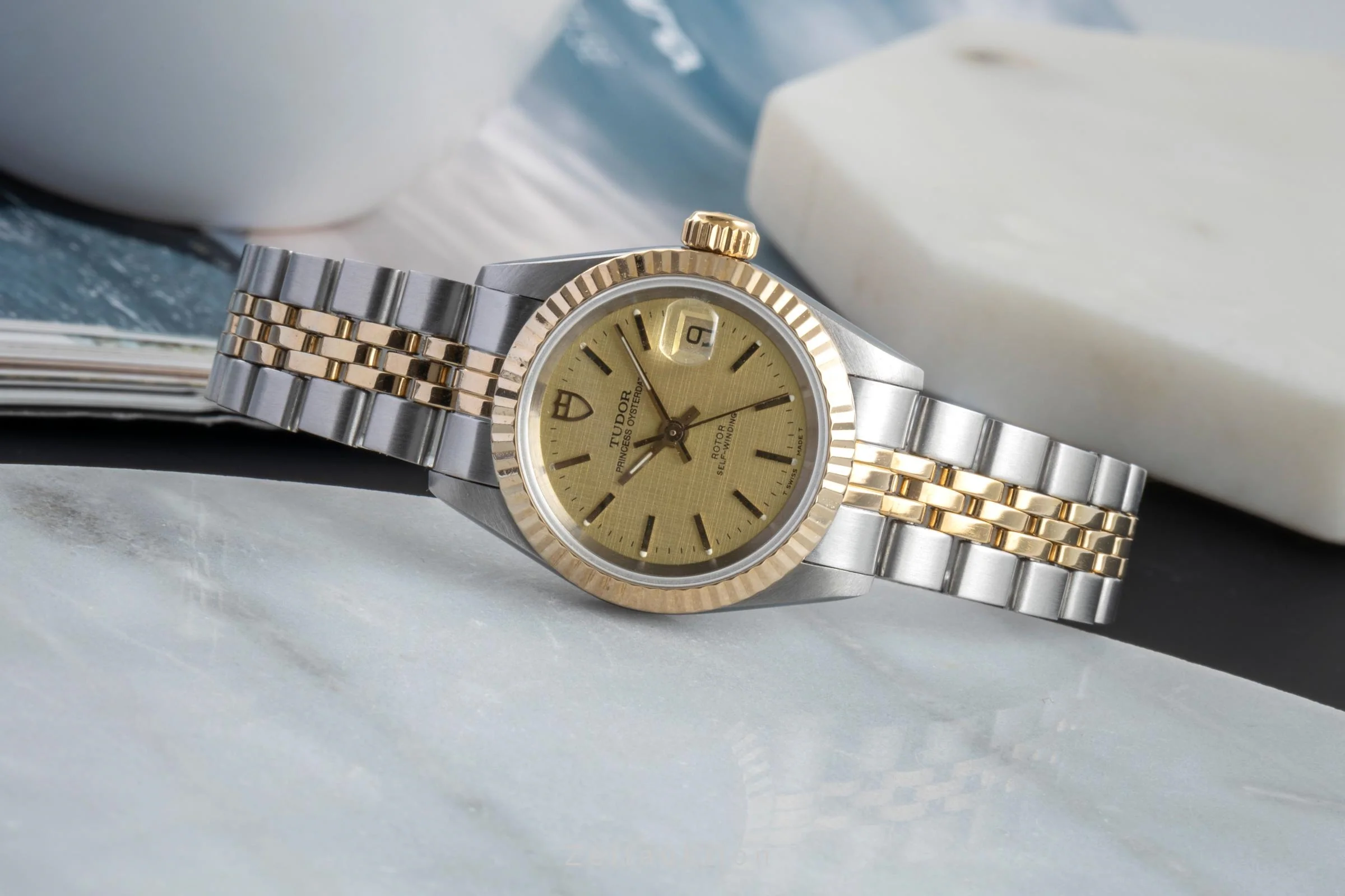 Tudor Princess Oysterdate steel / gold automatic women's watch 92413  [2505565] - Image 3