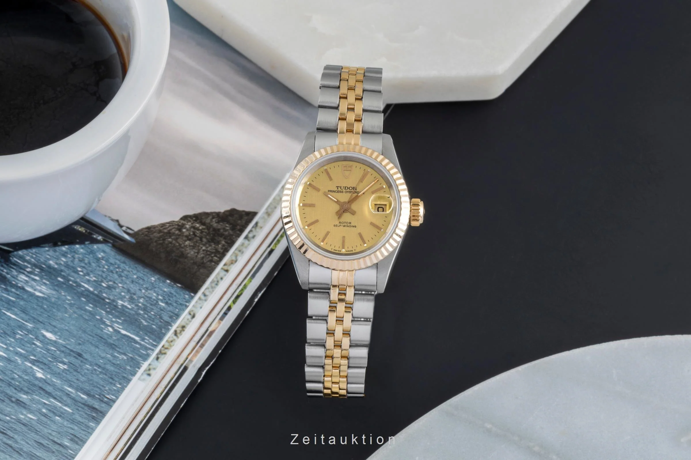 Tudor Princess Oysterdate steel / gold automatic women's watch 92413  [2505565] - Image 4