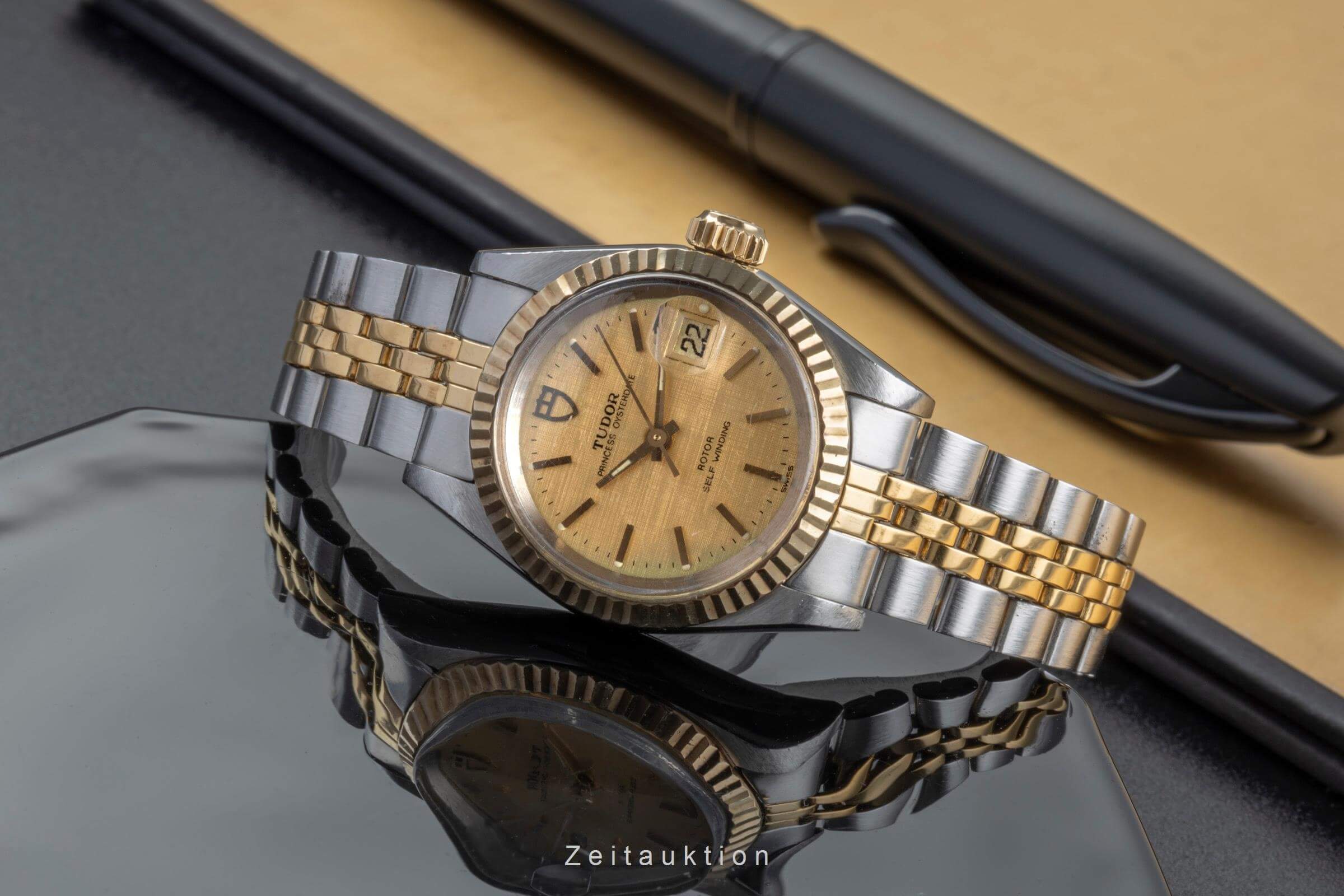 Tudor Princess Oysterdate steel / gold automatic women's watch 92413 N  [2502306] - Image 3