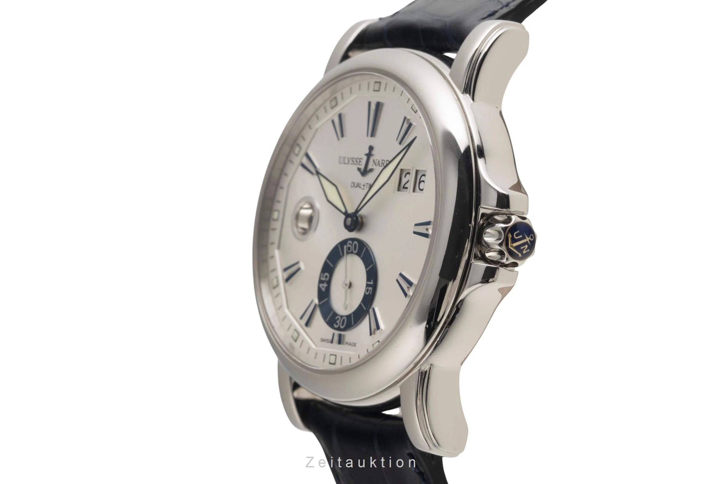 Ulysse Nardin Dual Time steel automatic men's watch 243-55  [2501547] - Image 7