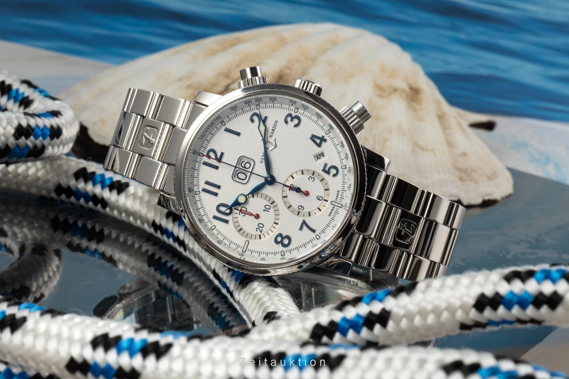 Ulysse Nardin Marine Chronograph chronograph steel automatic men's watch 513-22  [2204915] - Image 2