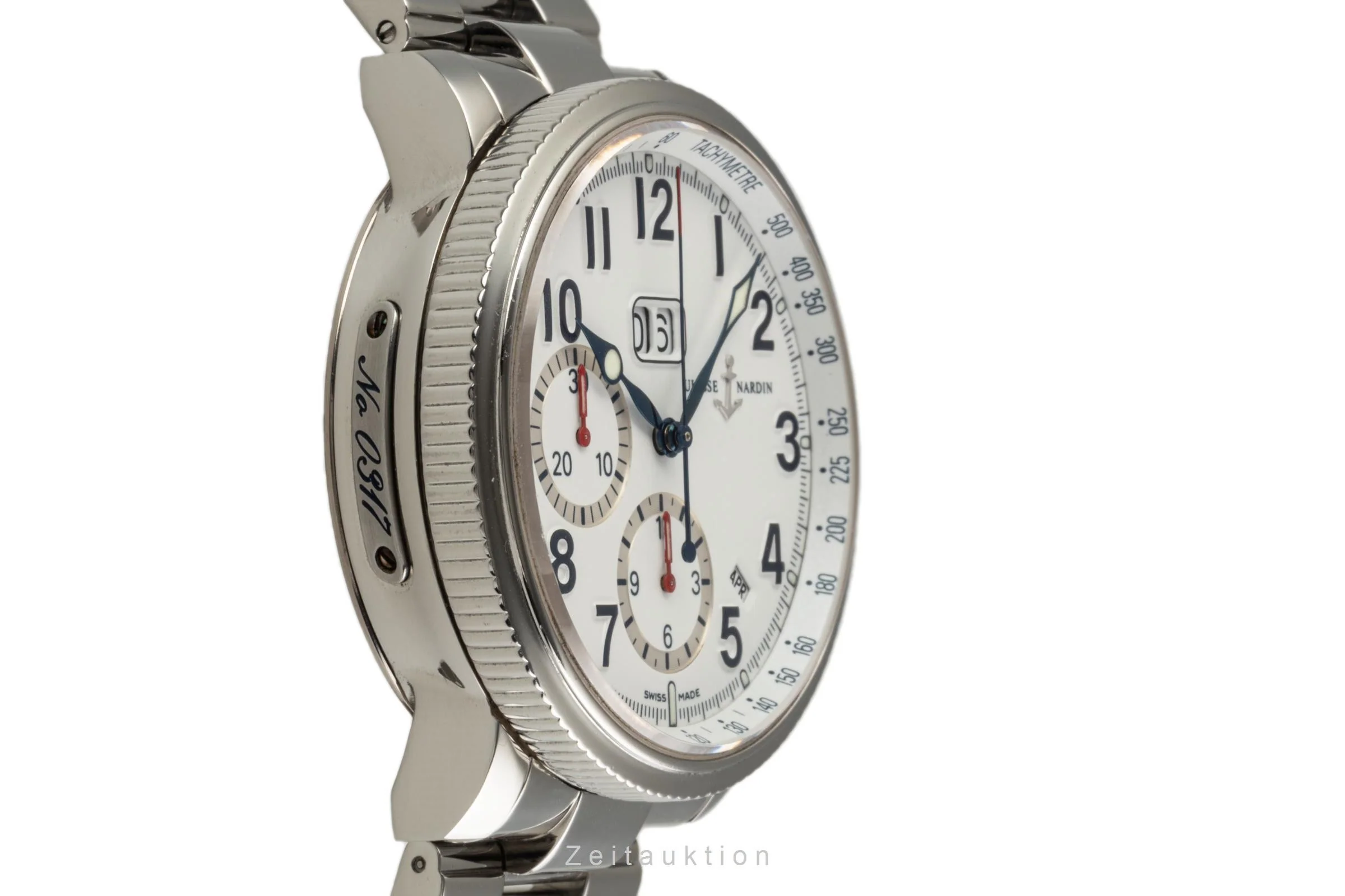 Ulysse Nardin Marine Chronograph chronograph steel automatic men's watch 513-22  [2204915] - Image 7