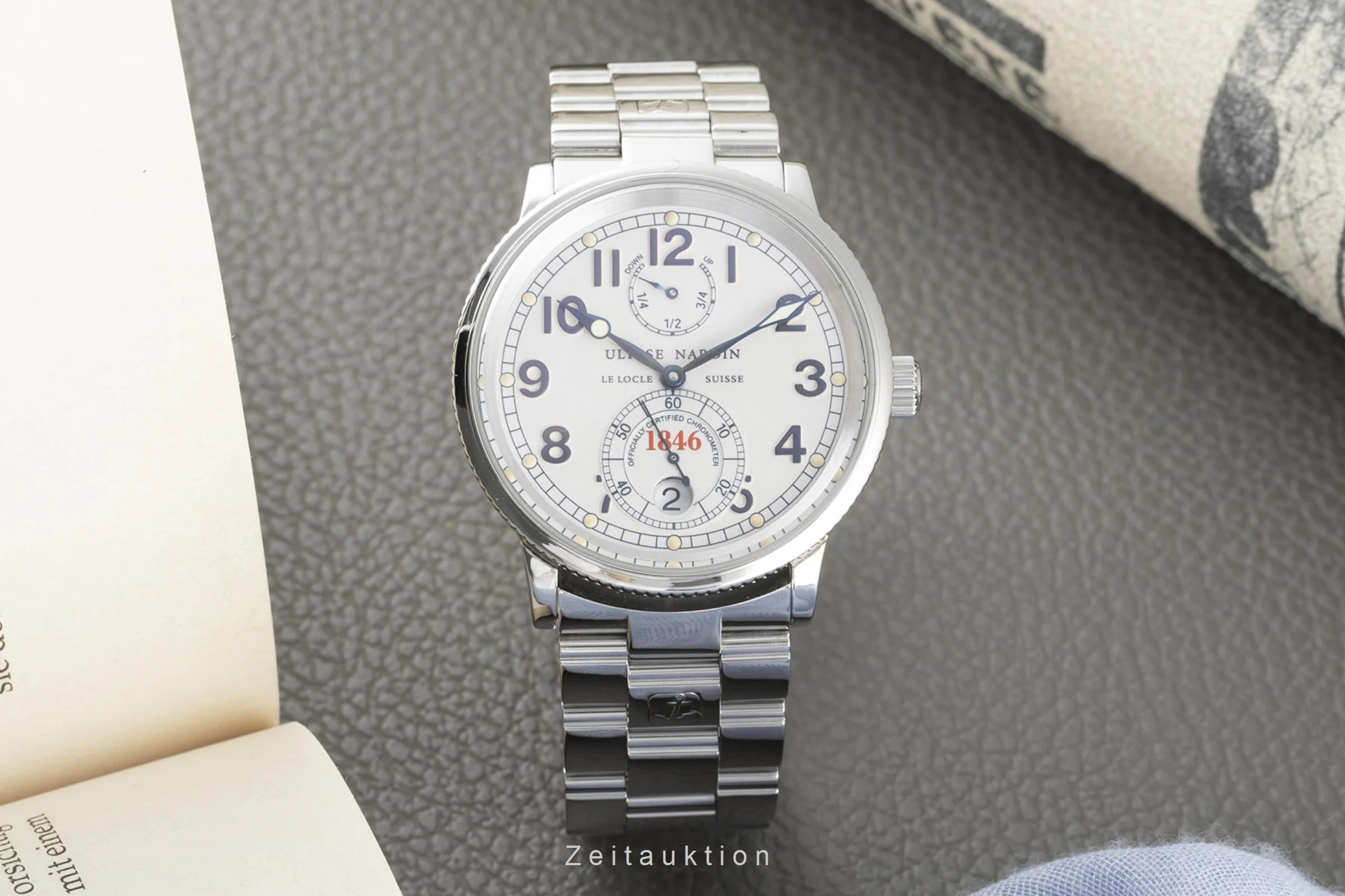 Ulysse Nardin Marine Chronometer steel automatic men's watch 263-22  [2202815] - Image 2