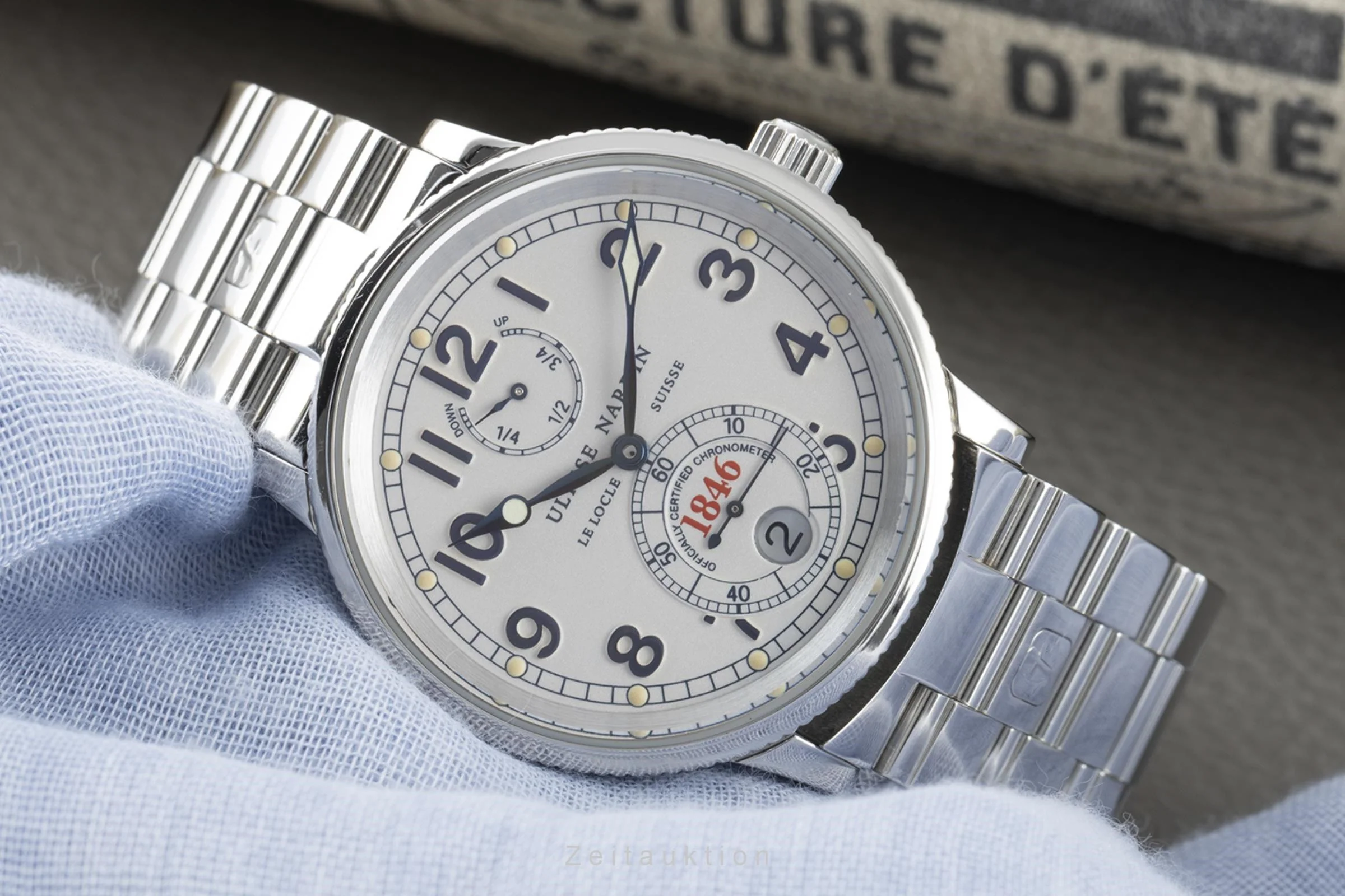 Ulysse Nardin Marine Chronometer steel automatic men's watch 263-22  [2202815] - Image 3