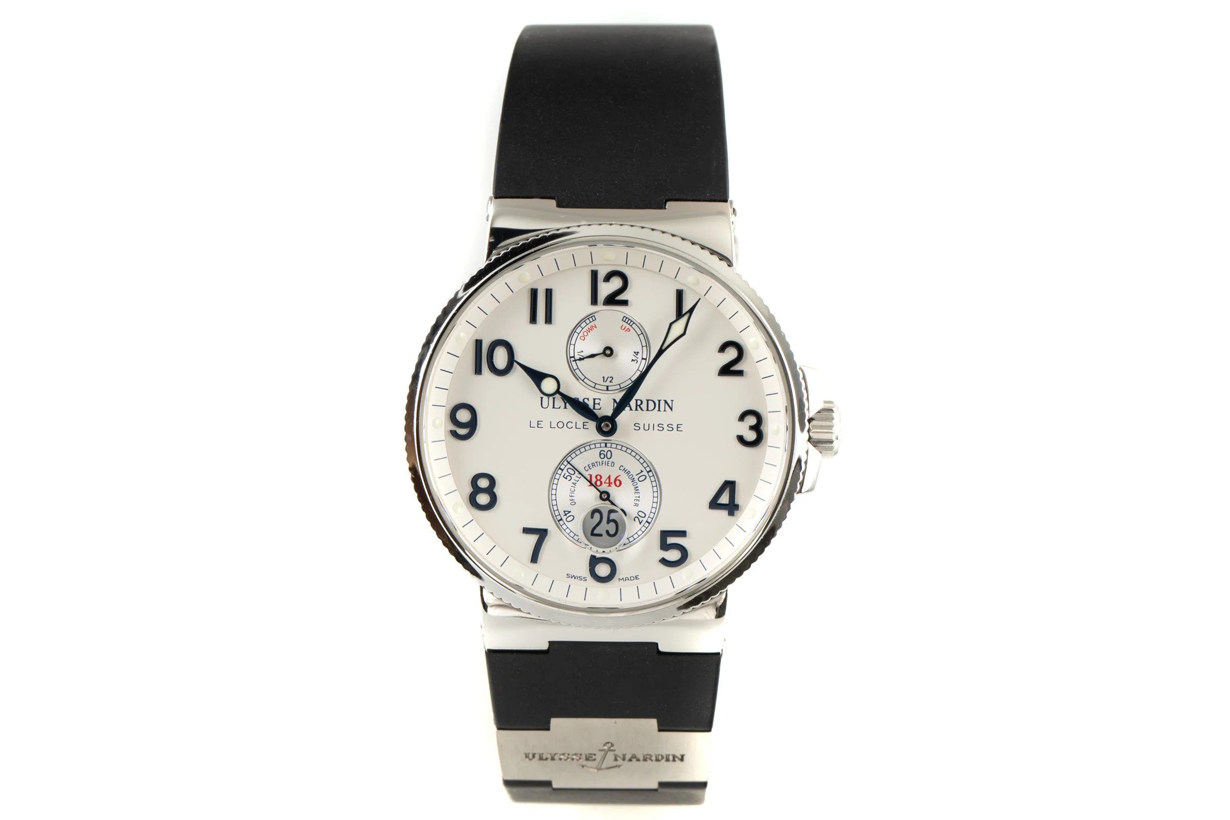 Ulysse Nardin Marine Chronometer steel automatic men's watch 263-66  [2100029] - Image 4
