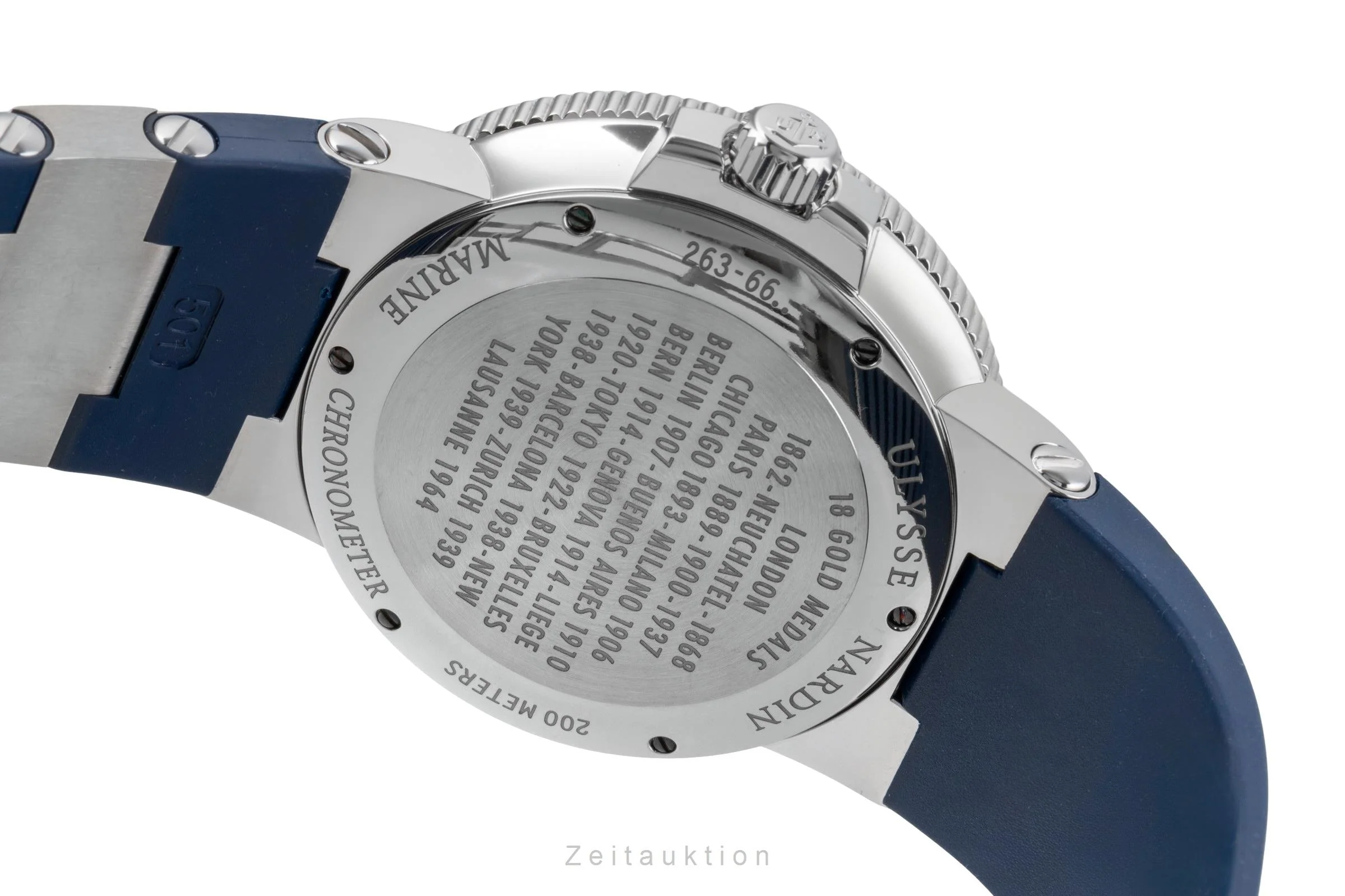 Ulysse Nardin Marine Chronometer titanium automatic men's watch 263-66  [2506129] - Image 11