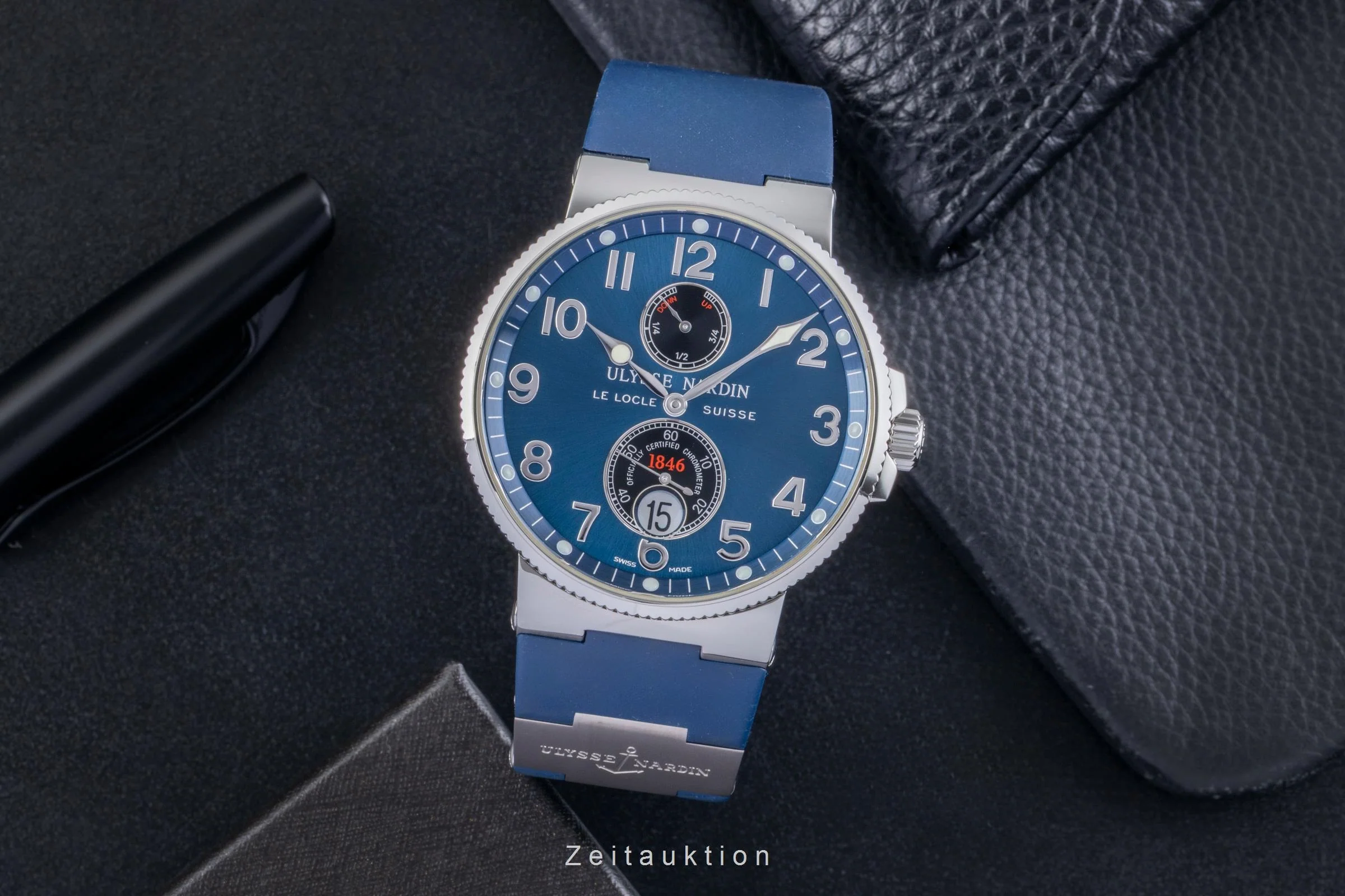 Ulysse Nardin Marine Chronometer titanium automatic men's watch 263-66  [2506129] - Image 4
