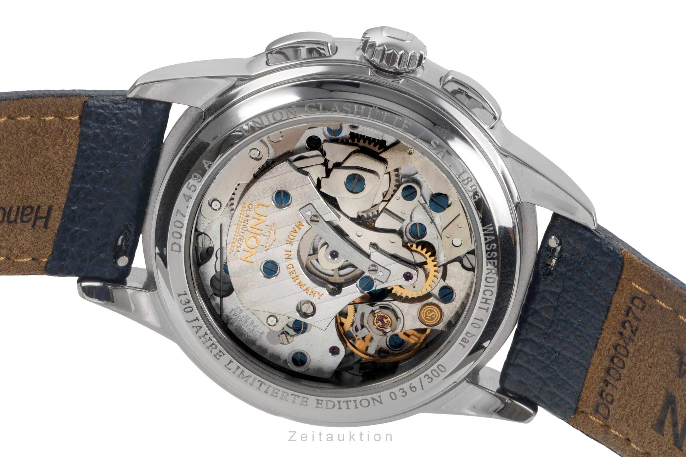 Union Glashütte 1893 chronograph steel manual winding men's watch D007.459.16.032.09 Limited  [2501570] - Image 11