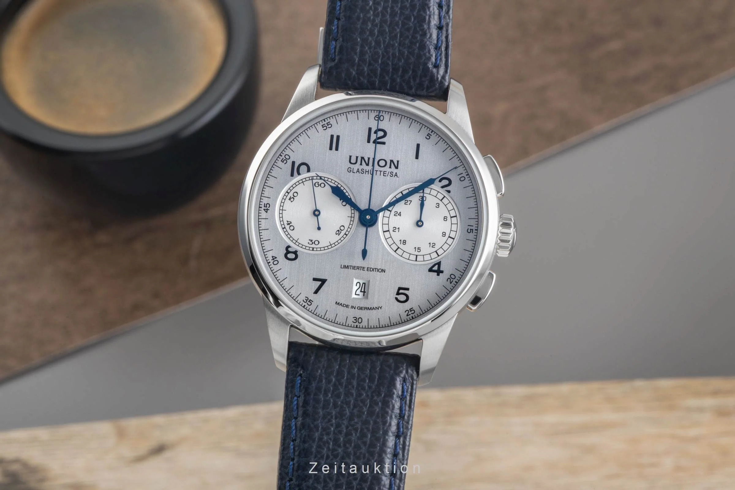 Union Glashütte 1893 chronograph steel manual winding men's watch D007.459.16.032.09 Limited  [2501570] - Image 2