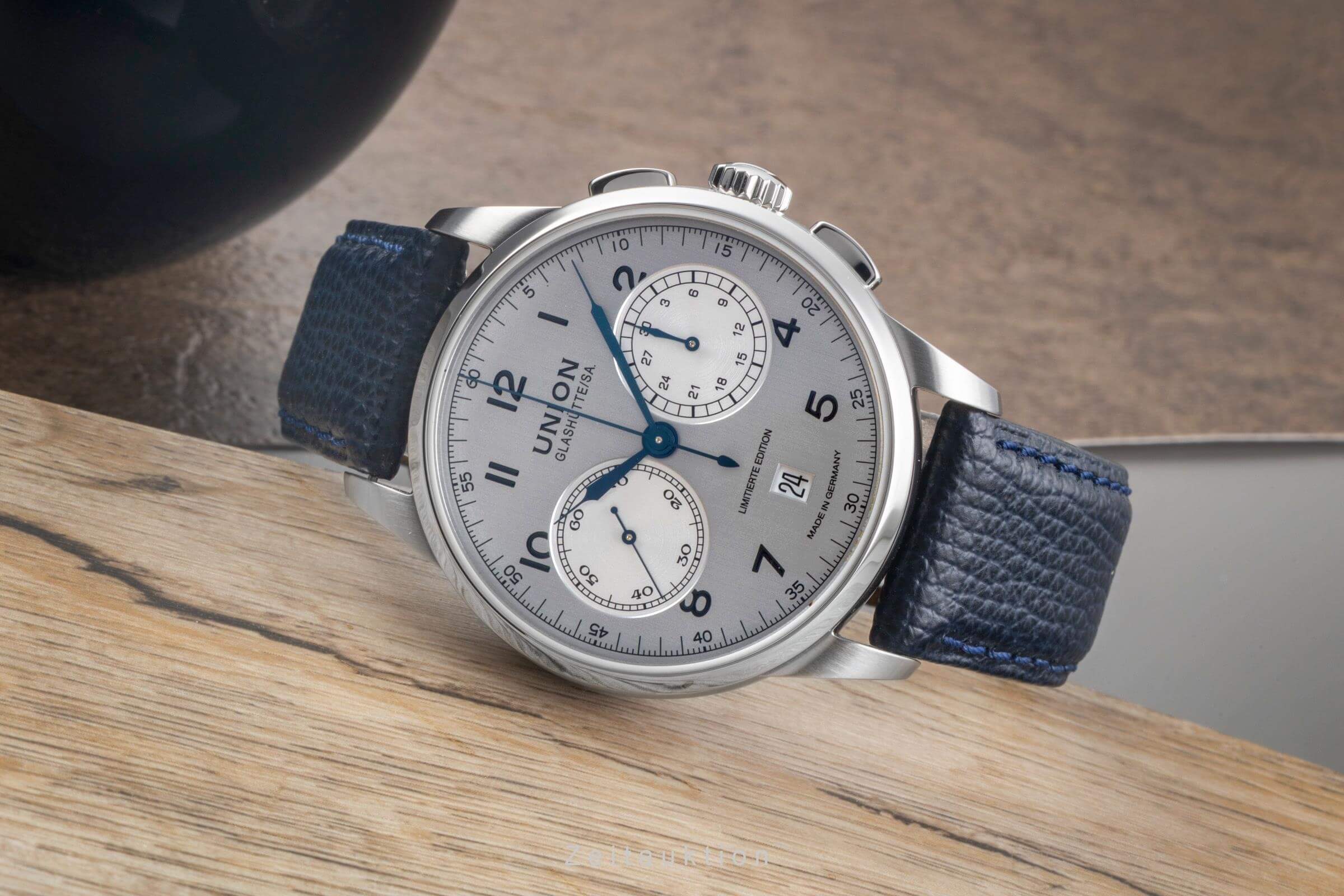 Union Glashütte 1893 chronograph steel manual winding men's watch D007.459.16.032.09 Limited  [2501570] - Image 3