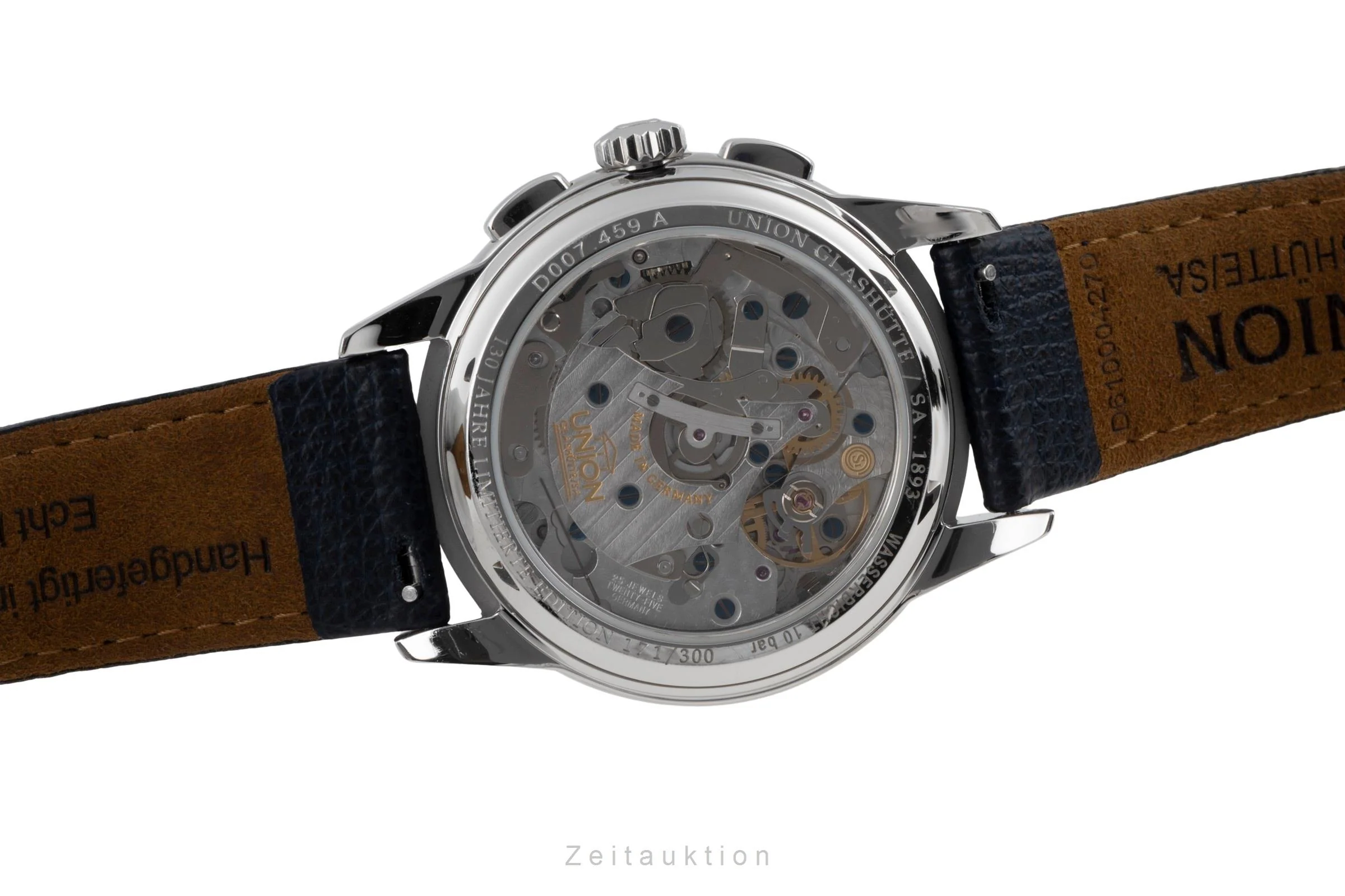Union Glashütte 1893 chronograph steel manual winding men's watch D007.459.16.032.09 Limited  [2506831] - Image 12