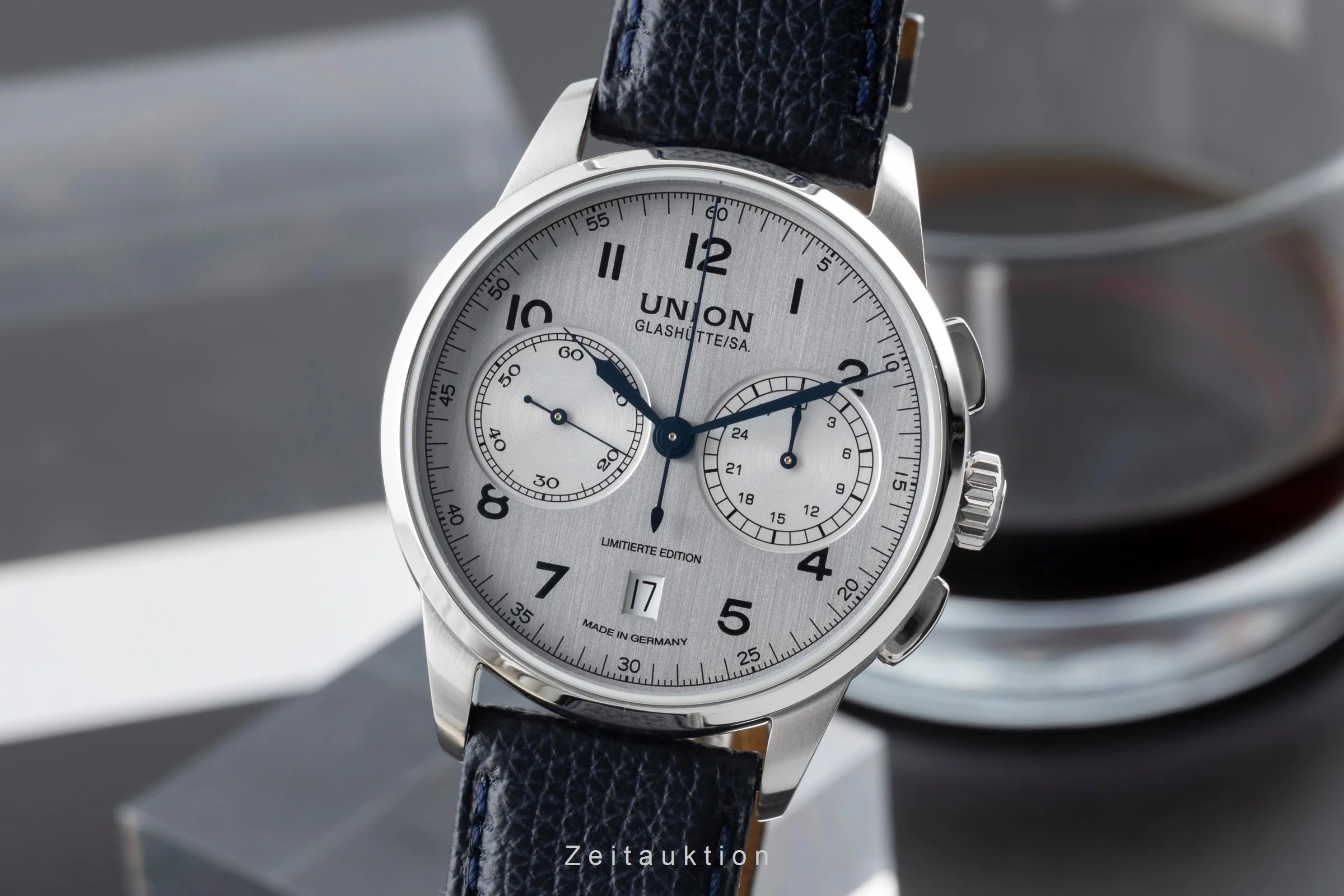 Union Glashütte 1893 chronograph steel manual winding men's watch D007.459.16.032.09 Limited  [2506831] - Image 2