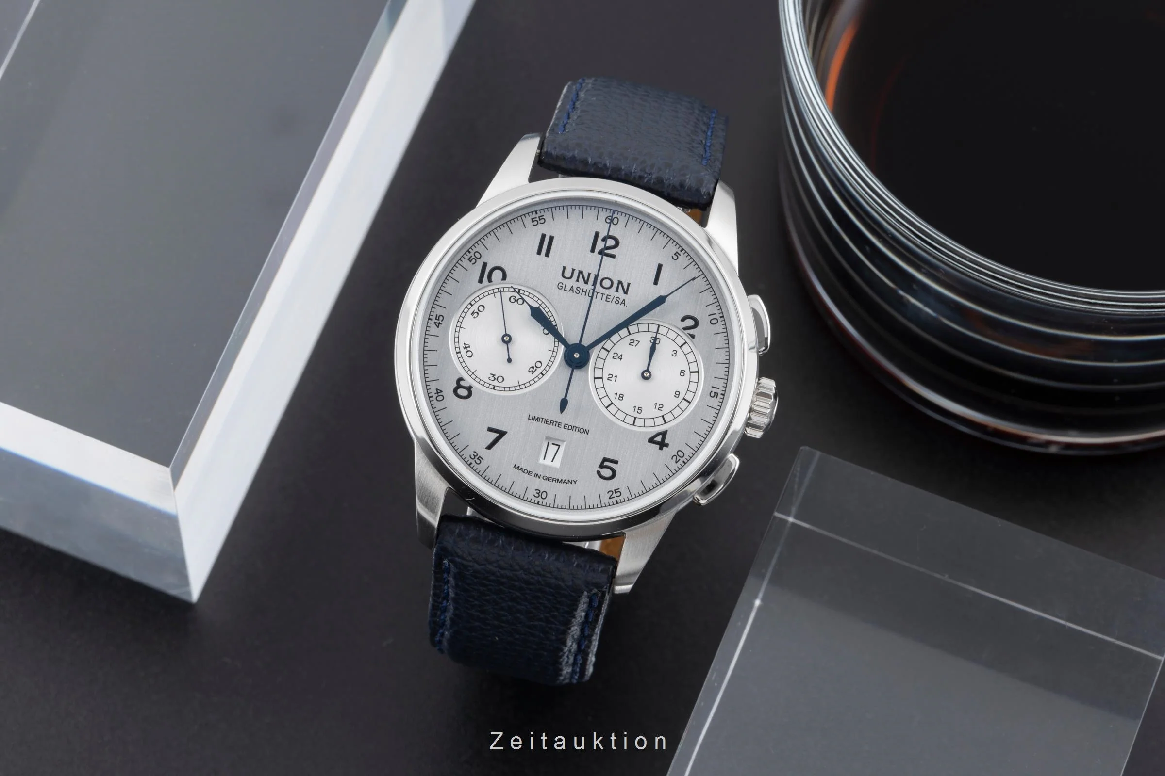 Union Glashütte 1893 chronograph steel manual winding men's watch D007.459.16.032.09 Limited  [2506831] - Image 4