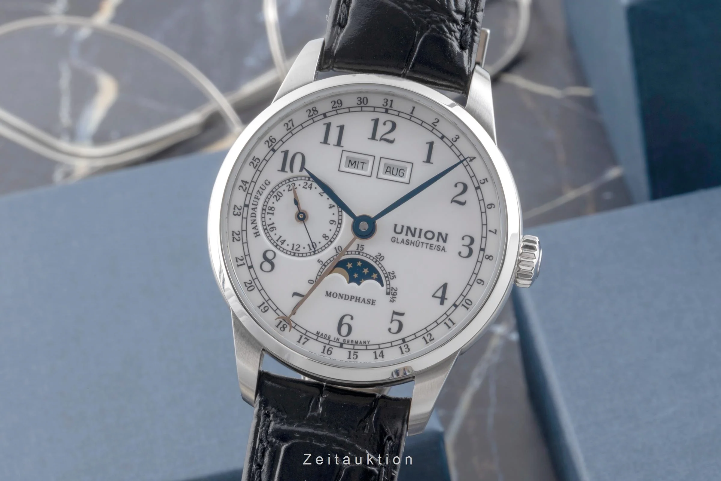 Union Glashütte 1893 steel manual winding men's watch D007.458.16.017.00 LP: 3100EUR  [2504554] - Image 2