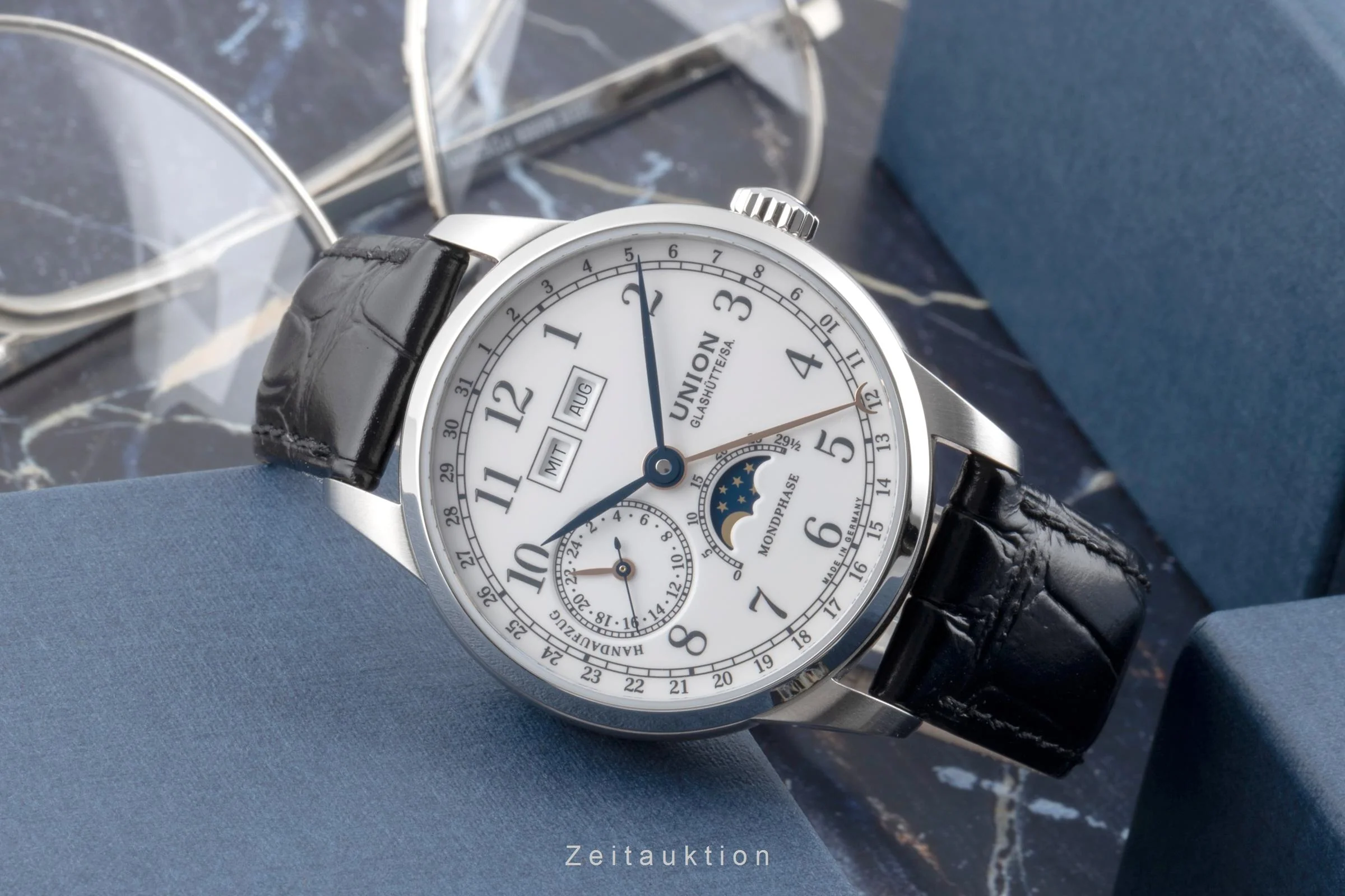 Union Glashütte 1893 steel manual winding men's watch D007.458.16.017.00 LP: 3100EUR  [2504554] - Image 3