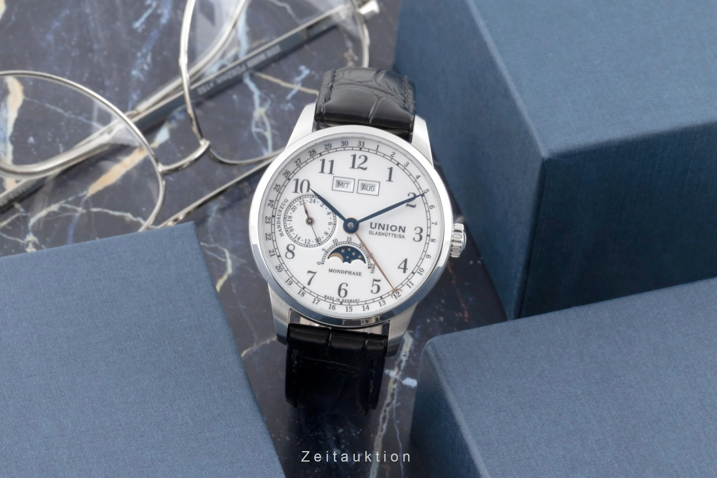 Union Glashütte 1893 steel manual winding men's watch D007.458.16.017.00 LP: 3100EUR  [2504554] - Image 4