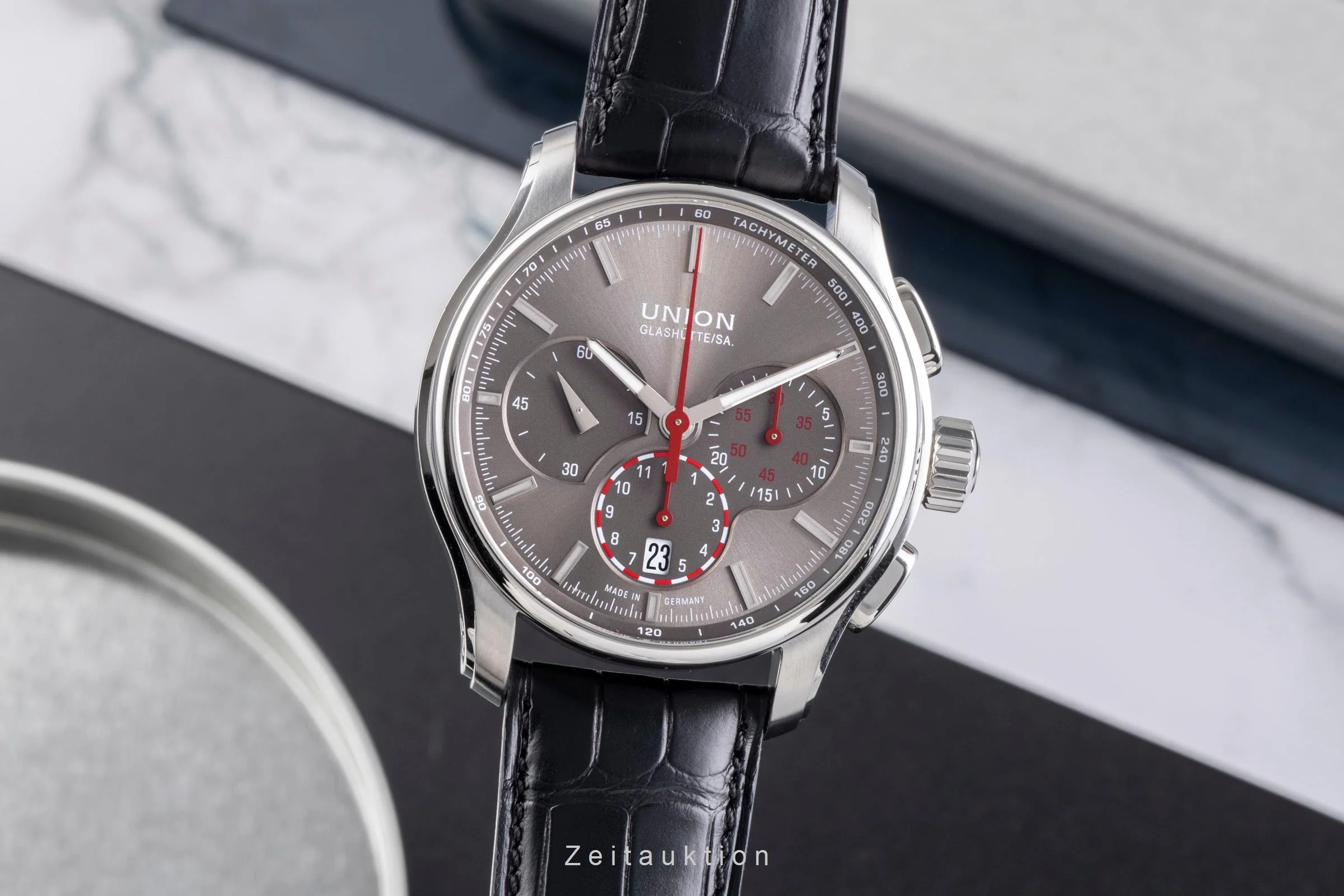 Union Glashütte Belisar chronograph steel automatic men's watch D002.427A  [2504716] - Image 2