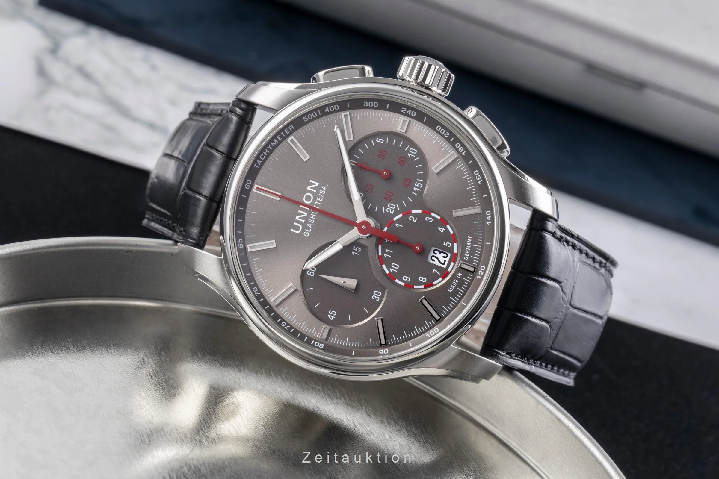 Union Glashütte Belisar chronograph steel automatic men's watch D002.427A  [2504716] - Image 3
