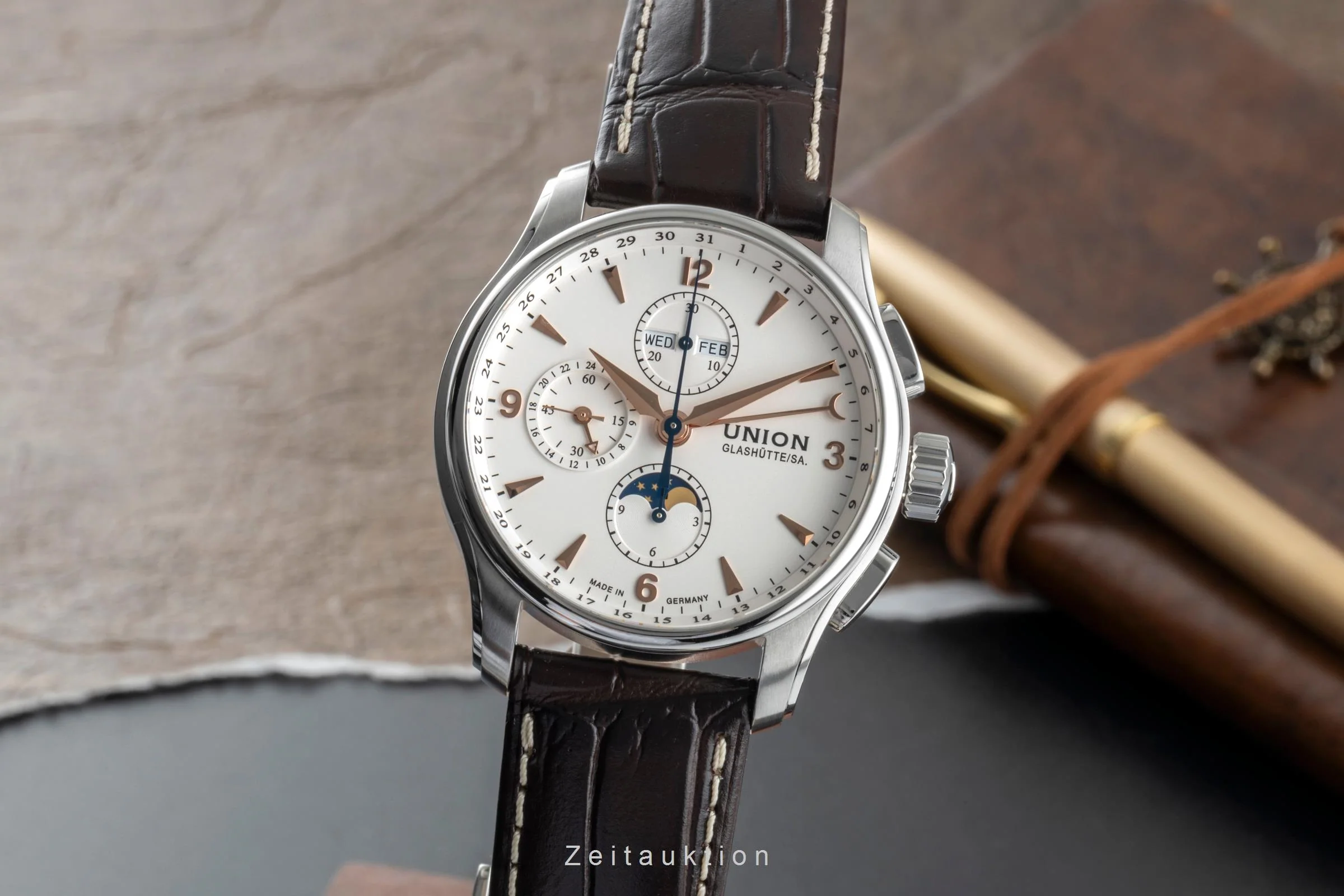 Union Glashütte Belisar chronograph steel automatic men's watch D0024251  [2507150] - Image 2