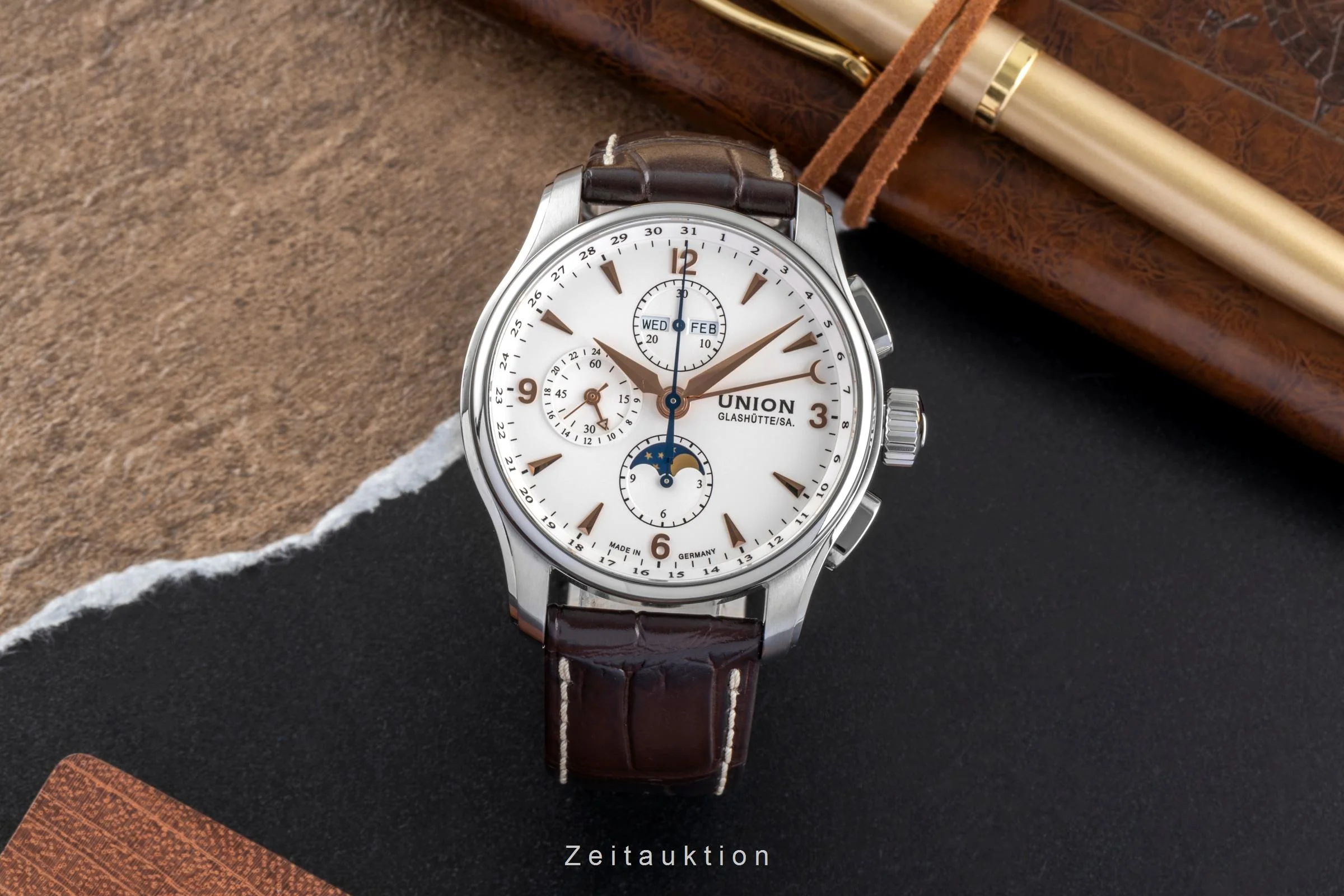 Union Glashütte Belisar chronograph steel automatic men's watch D0024251  [2507150] - Image 4