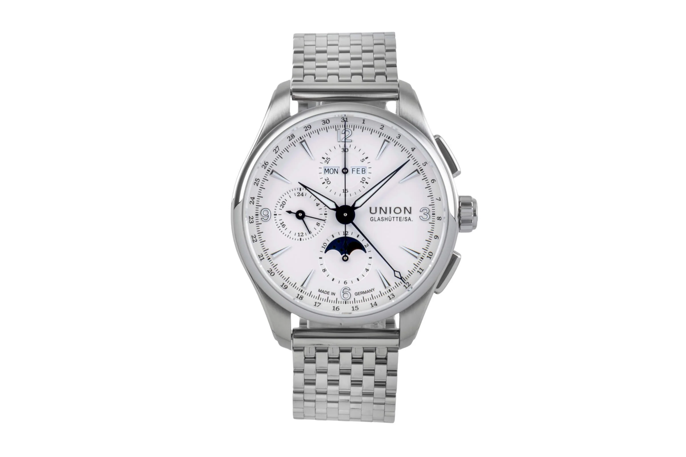 Union Glashütte Belisar chronograph steel automatic men's watch D009.425.16.017.00  [2502130] - Image 5