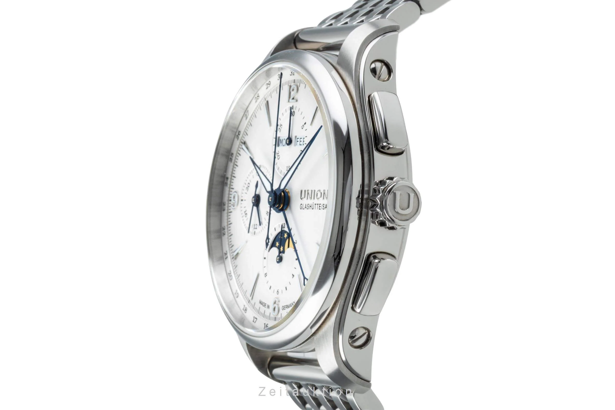 Union Glashütte Belisar chronograph steel automatic men's watch D009.425.16.017.00  [2502130] - Image 7