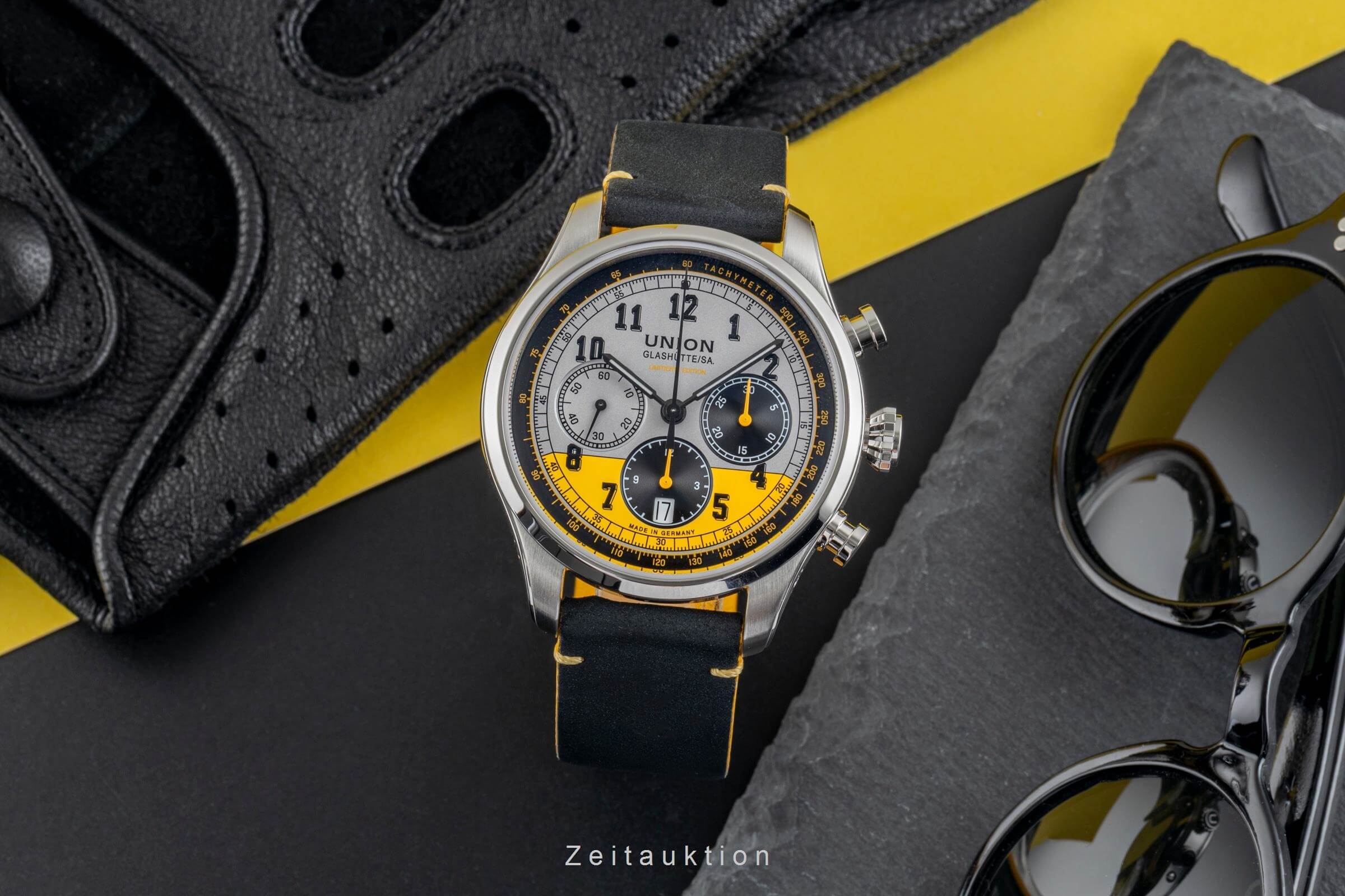 Union Glashütte Belisar chronograph steel automatic men's watch D009.427.16.032.09 LP: 3200EUR Limited  [2502138] - Image 4