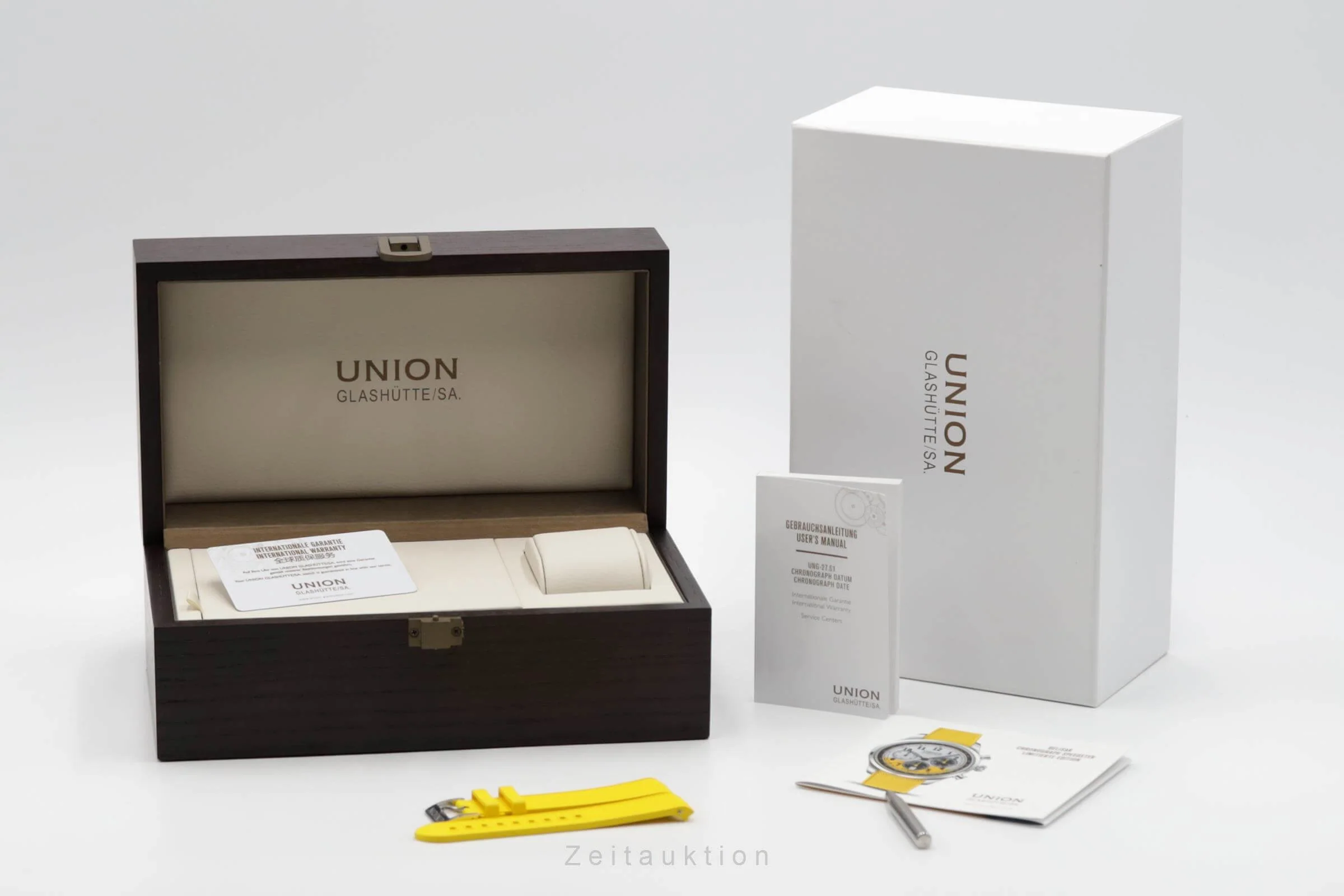 Union Glashütte Belisar chronograph steel automatic men's watch D009.427.16.032.09 LP: 3200EUR Limited  [2502138] - Image 9