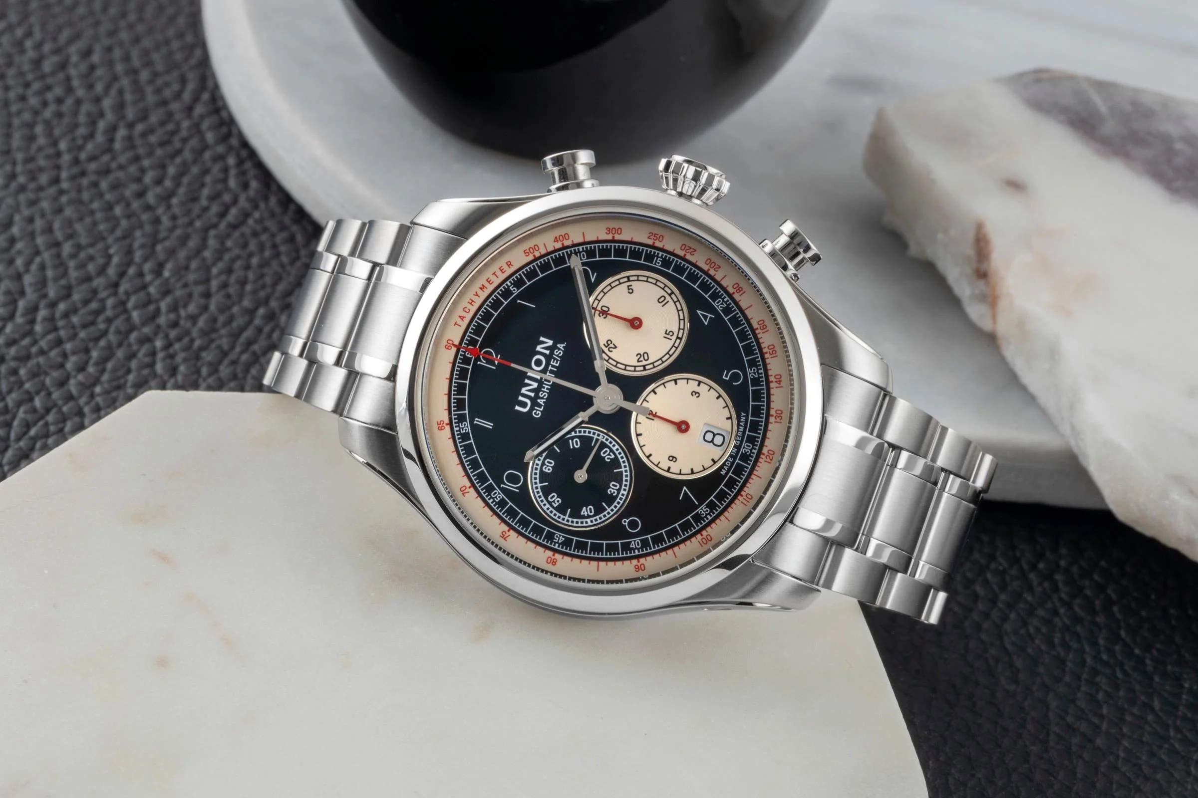 Union Glashütte Belisar chronograph steel automatic men's watch D009.427.16.052.00 LP: 3100EUR  [2600263] - Image 3