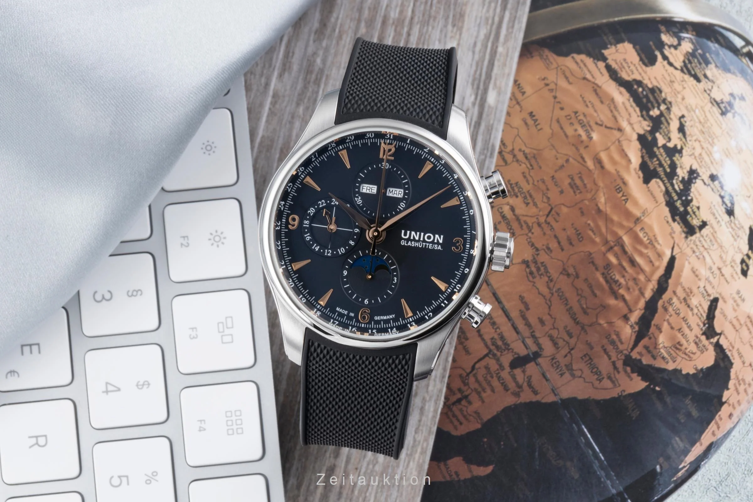 Union Glashütte Belisar chronograph steel automatic men's watch D0094251705701   [2506331] - Image 4