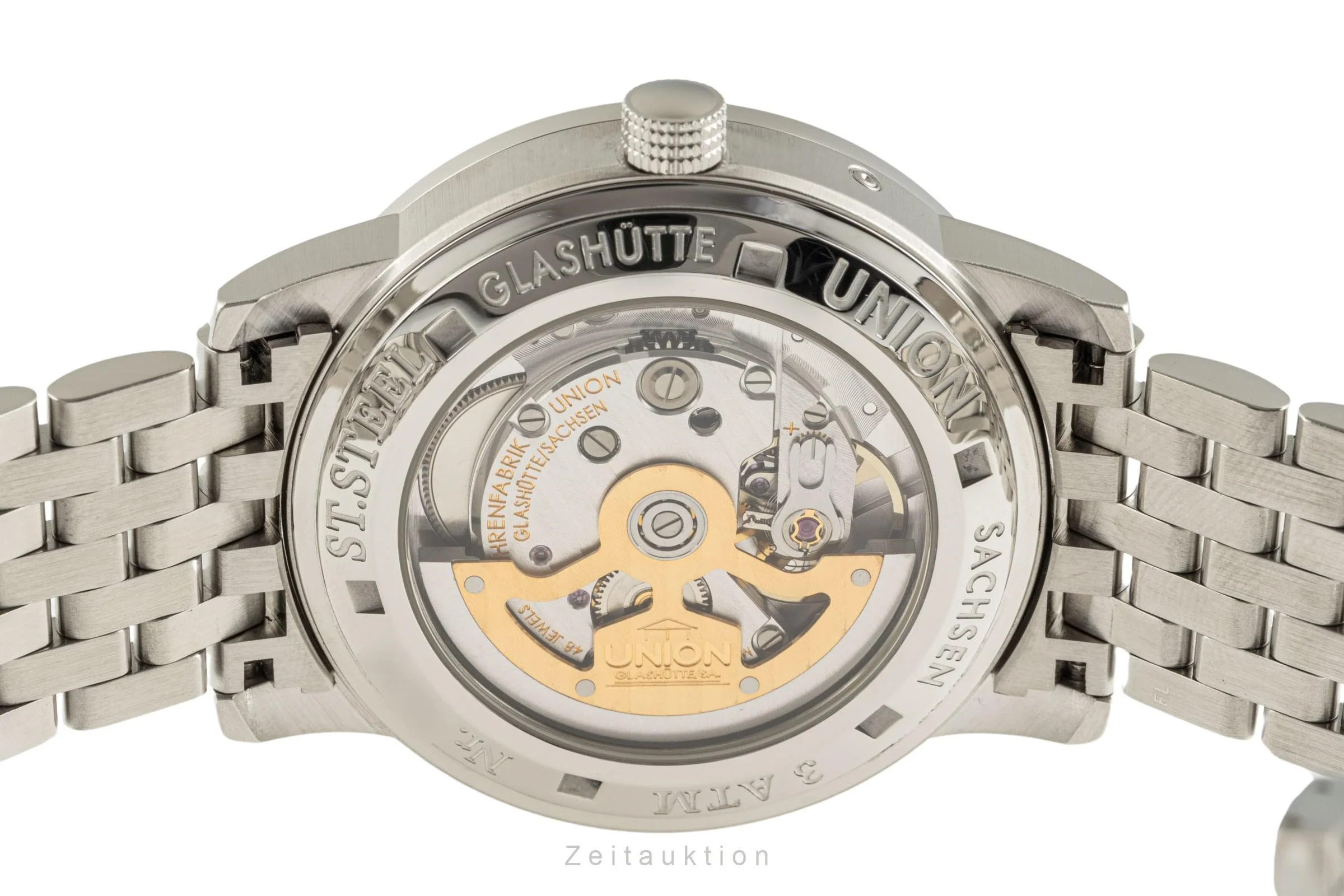 Union Glashütte Diplomat steel automatic men's watch 26-53-01-02-10 LP: 8490EUR  [2305282] - Image 10